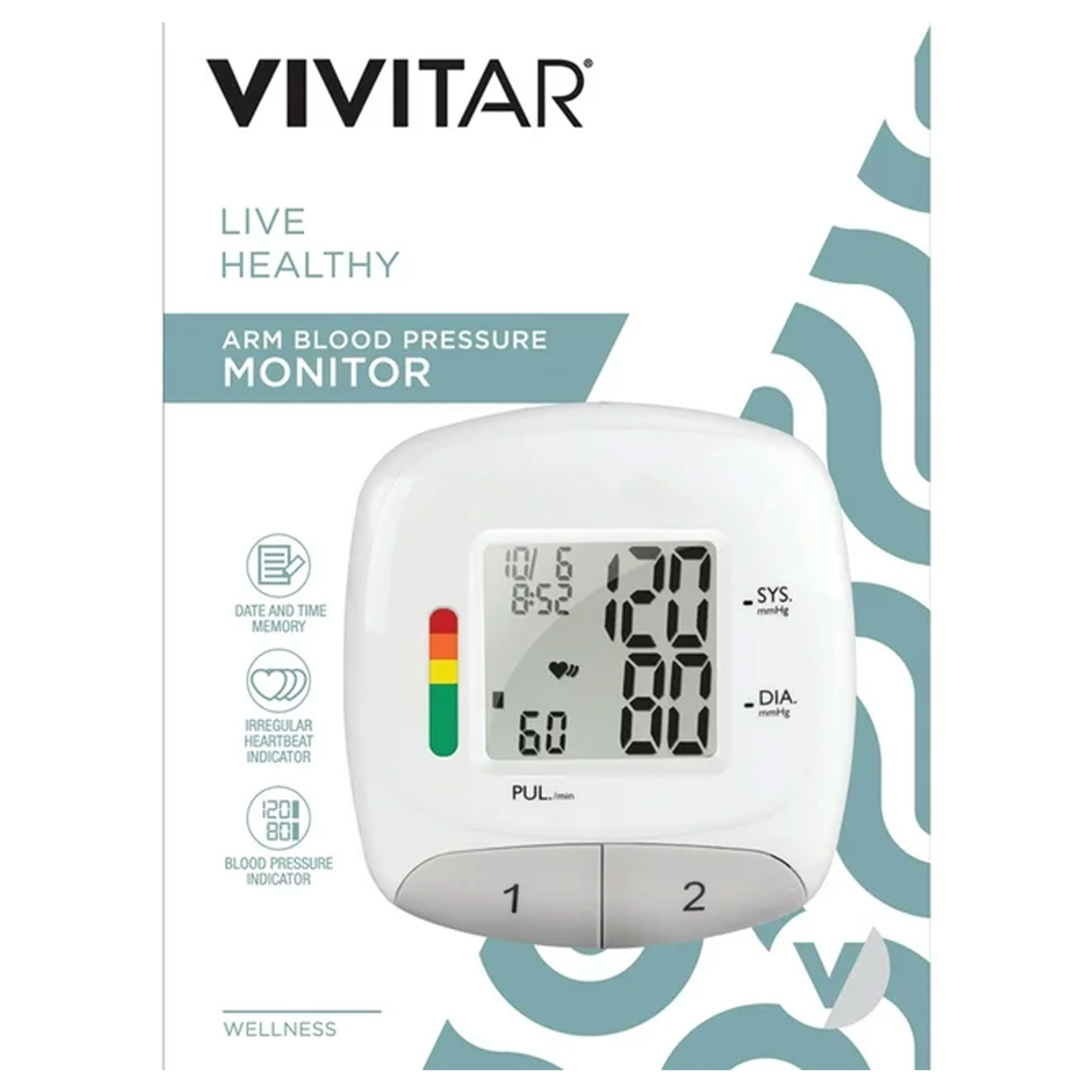Foto 6 | Monitor De Presión Arterial Vivitar Automático Digital Para La Parte Superior Del Brazo - Venta Internacional.