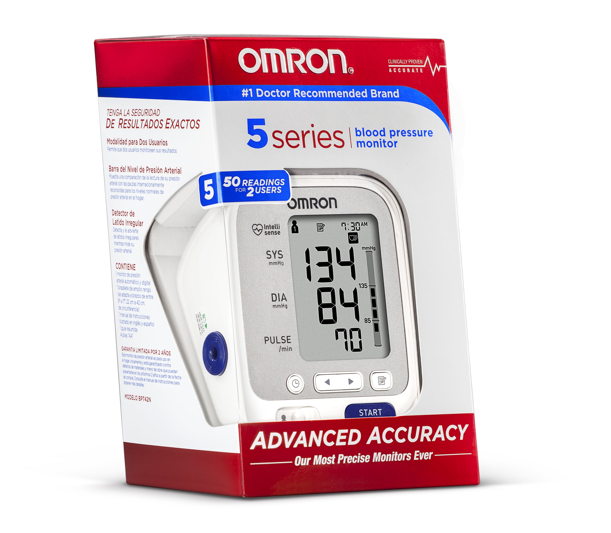 Foto 3 pulgar | Monitor De Presión Arterial Omron Serie 5 Para La Parte Superior Del Brazo, Blanco - Venta Internacional.