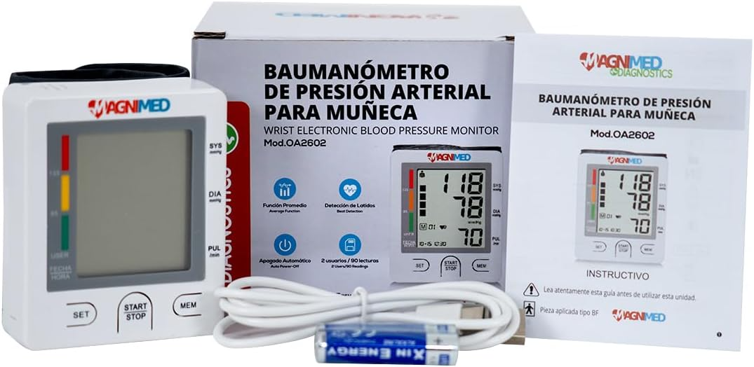 Foto 2 pulgar | Baumanómetro Digital De Muñeca - Incluye Estuche