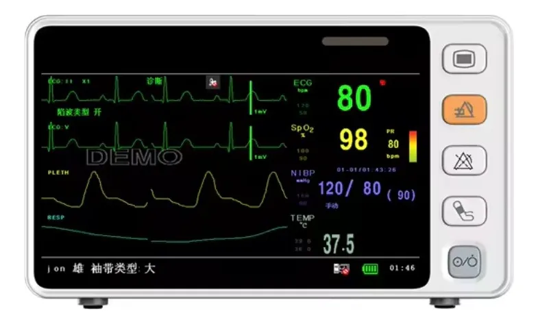 Foto 8 pulgar | Monitor De Signos Vitales (6 Parámetros) Cms1000 Contec