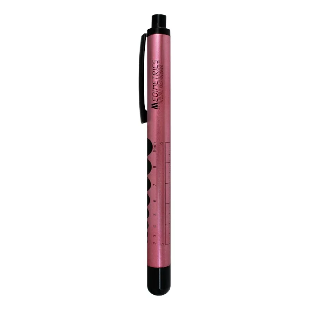 Lampara Diagnostico Luz Amarilla Penlight Rosa Medimetrics