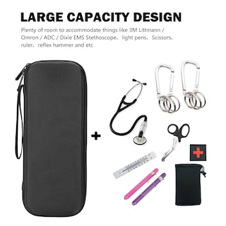 Foto 4 | Funda De Transporte Para Estetoscopios Procase, Rígida, De Viaje, Color Negro - Venta Internacional.