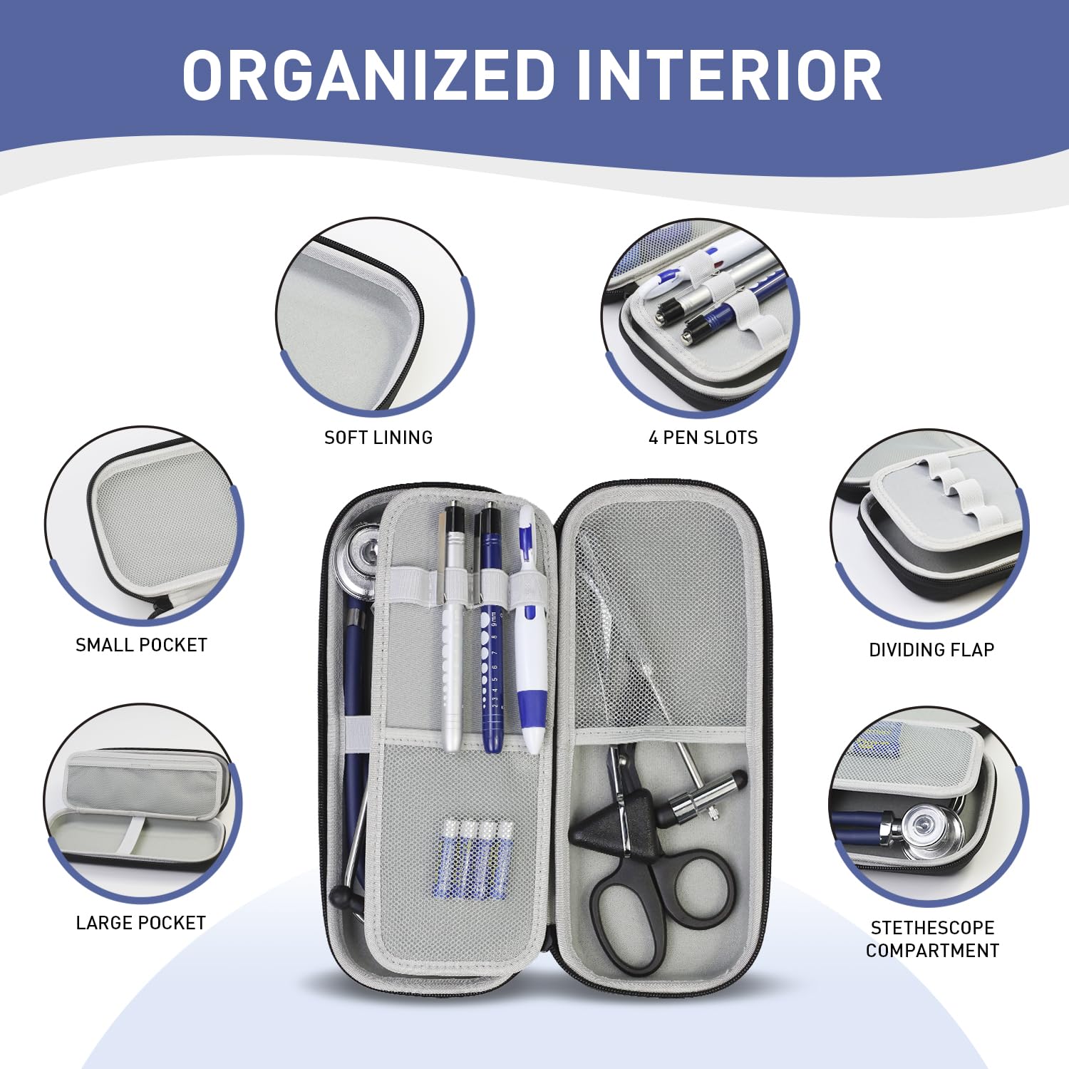 Foto 2 | Kit De Estuches Para Estetoscopio Scian, 13 Piezas Con Estetoscopio Y Suministros - Venta Internacional.