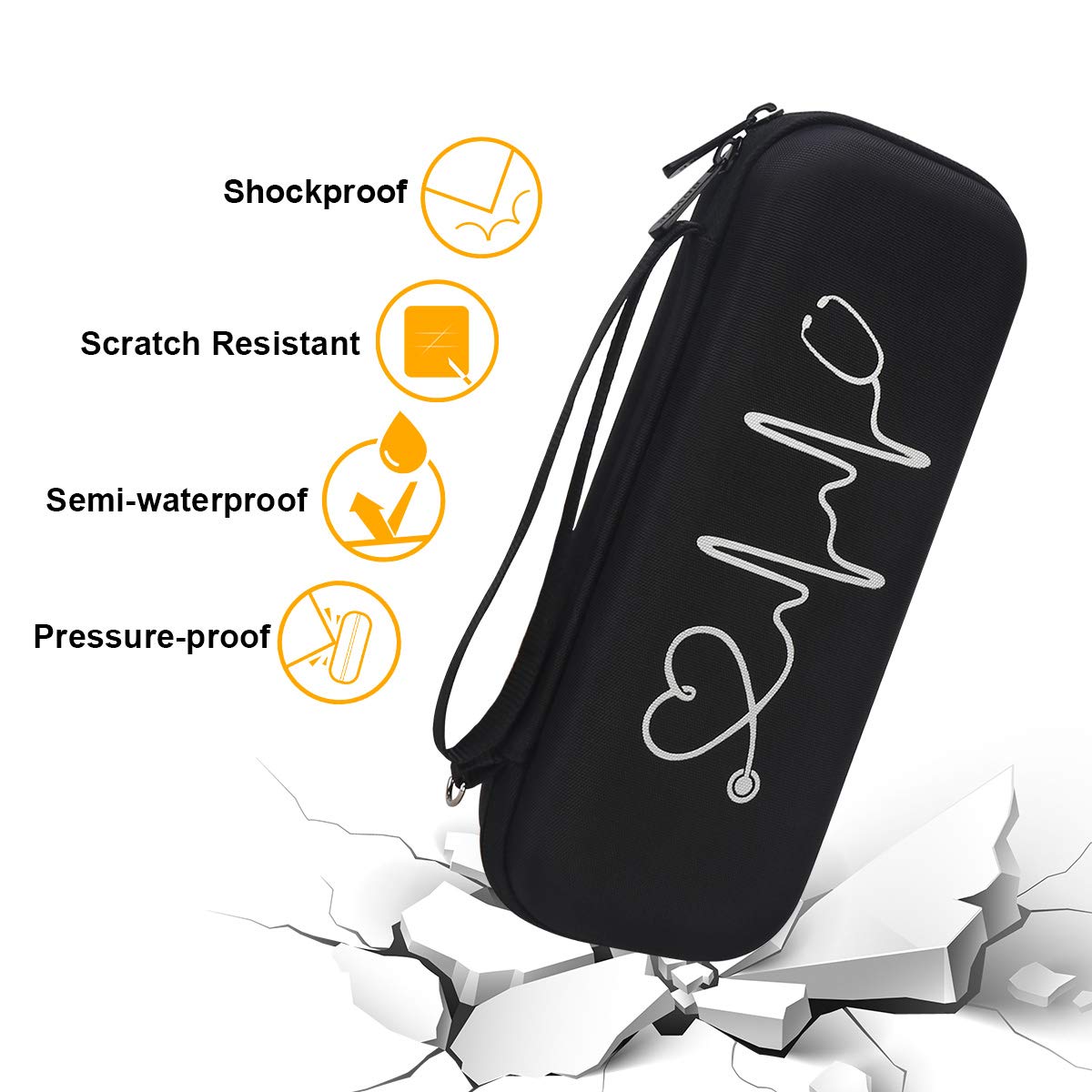 Foto 2 | Funda Rígida Para Estetoscopio Bovke Littmann Classic Iii De 3m  Color Negro - Venta Internacional.