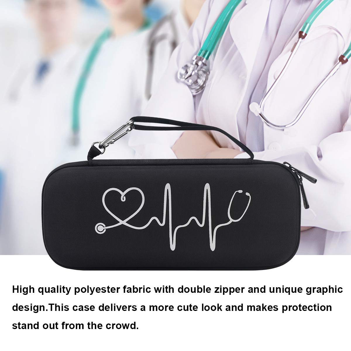 Foto 7 pulgar | Funda Rígida Para Estetoscopio Bovke Littmann Classic Iii De 3m  Color Negro - Venta Internacional.