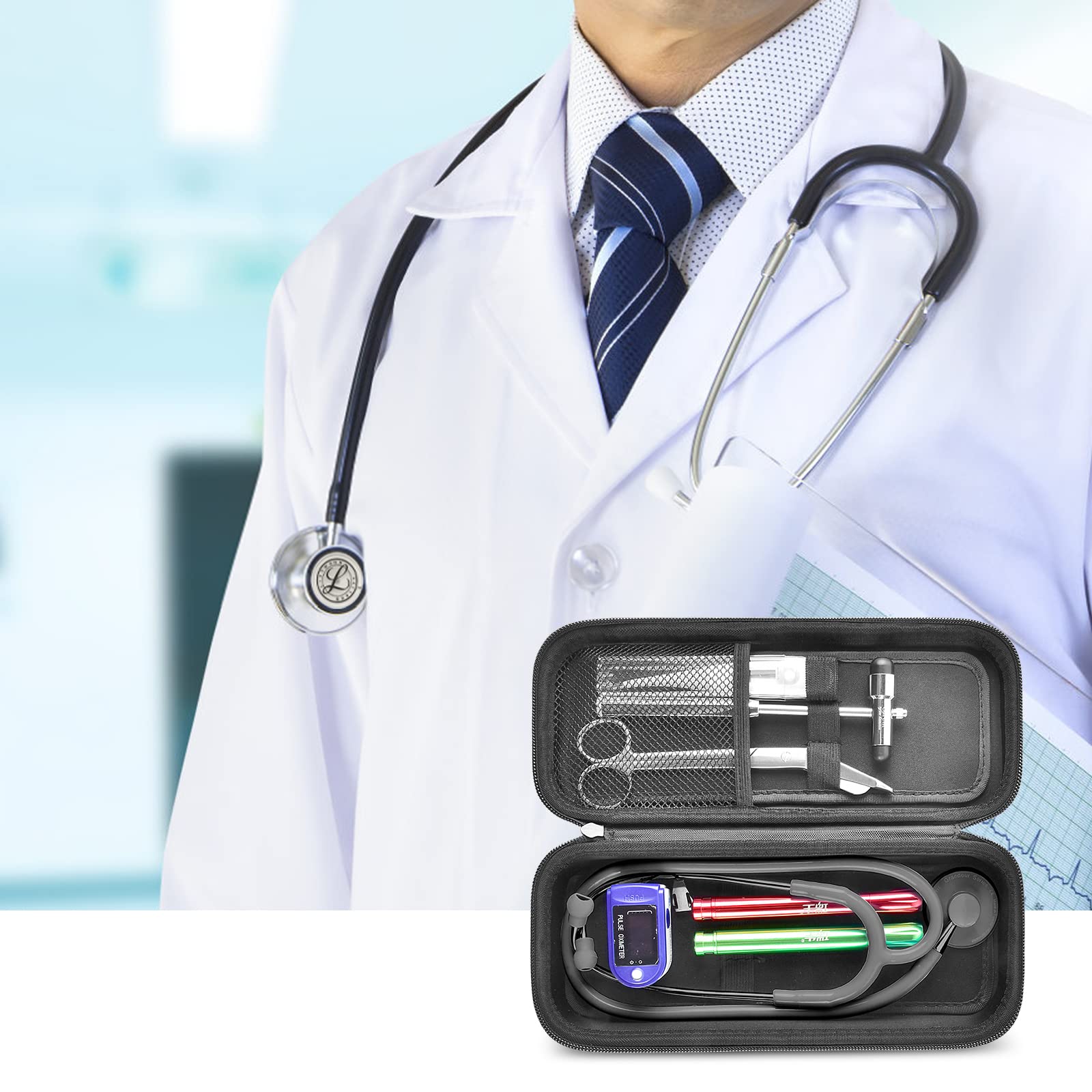 Foto 8 pulgar | Funda Para Estetoscopio Alkoo Compatible Con 3m Littmann Classic Iii - Venta Internacional.