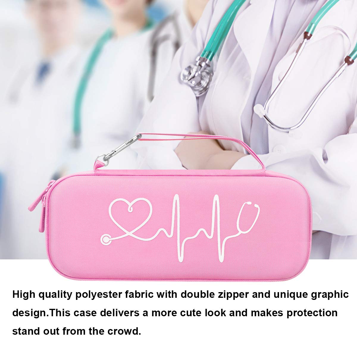 Foto 6 | Funda Para Estetoscopio Bovke Para 3m Littmann Classic Iii  Color Rosa - Venta Internacional.
