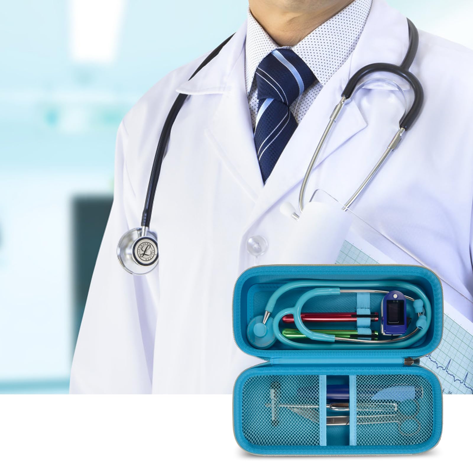 Foto 8 pulgar | Funda Para Estetoscopio Alkoo Compatible Con 3m Littmann Classic Iii - Venta Internacional.