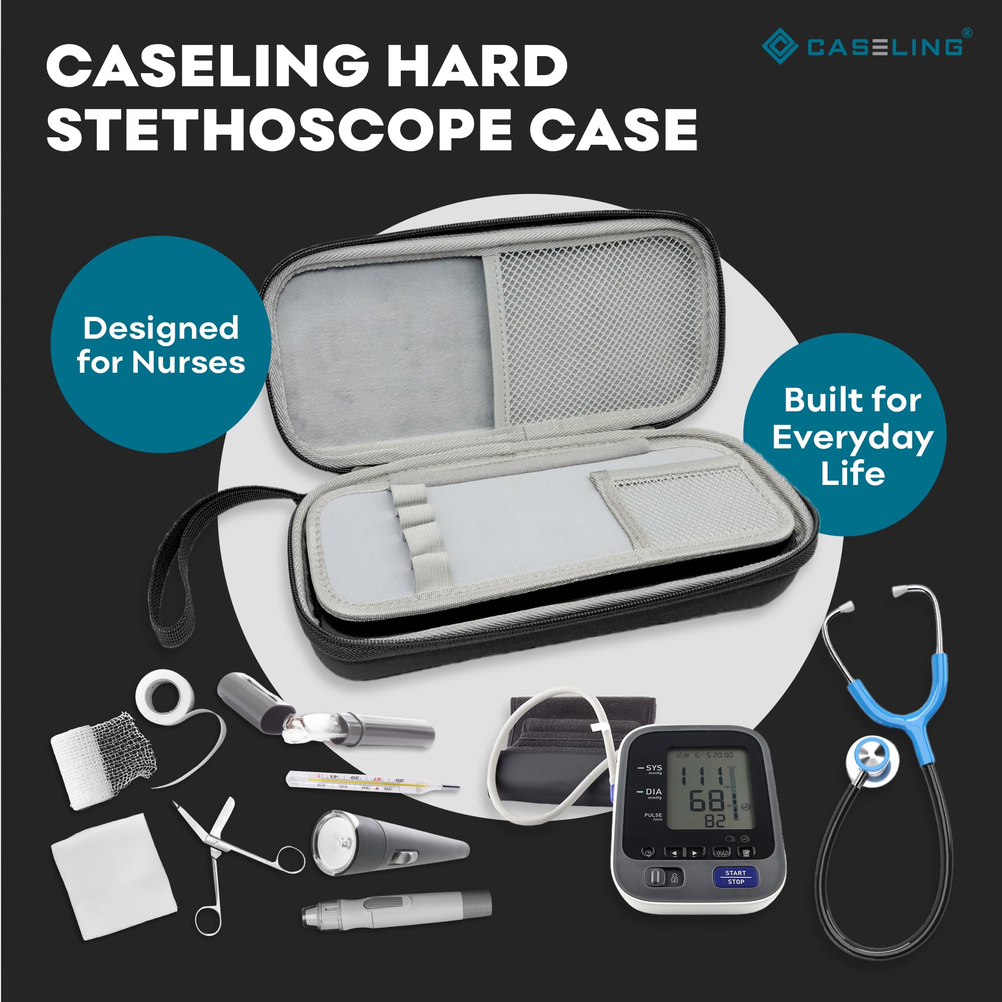 Foto 5 | Funda De Estetoscopio Con Carcasa De Eva Dura Para Littman Classic Iii De 3m - Venta Internacional.