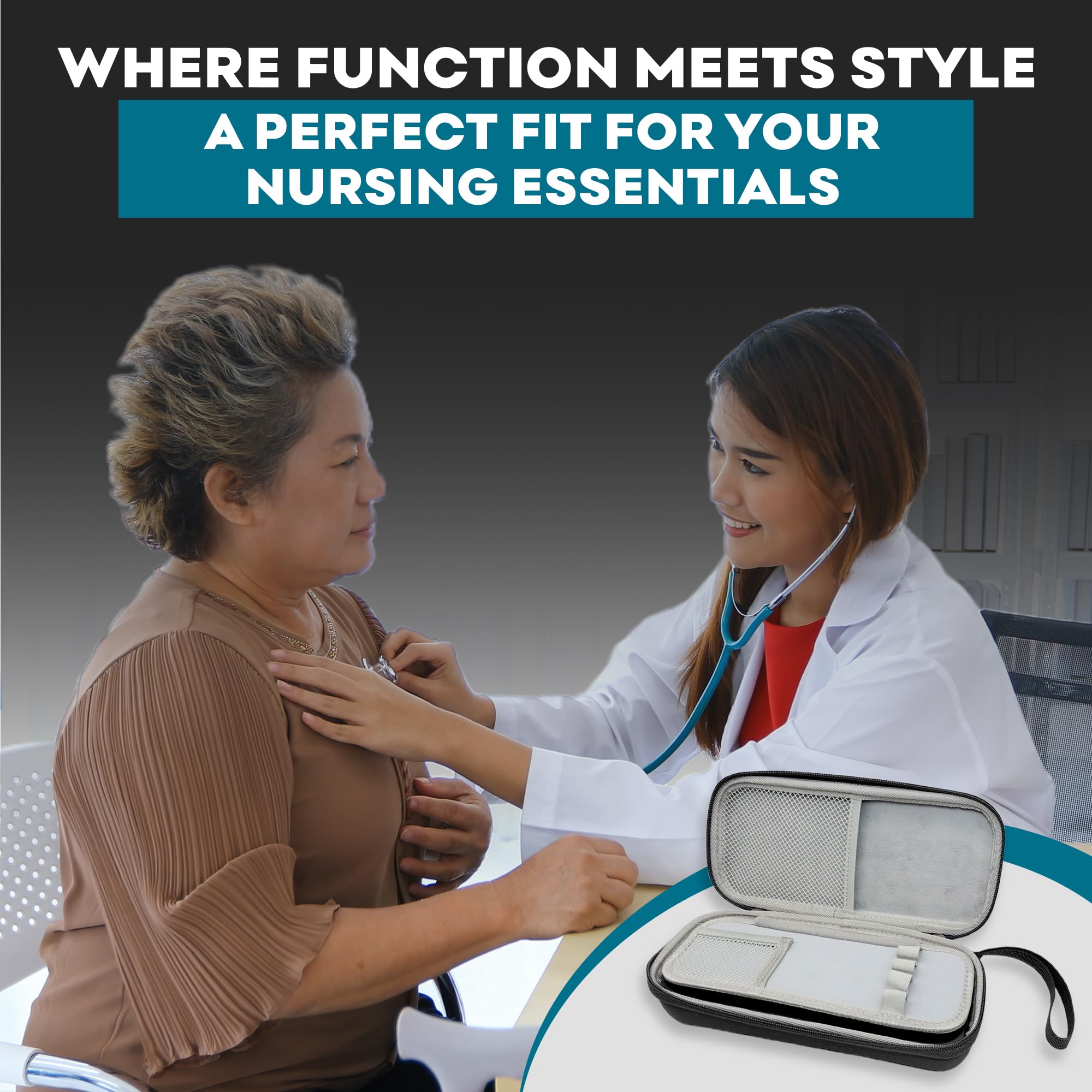 Foto 7 | Funda De Estetoscopio Con Carcasa De Eva Dura Para Littman Classic Iii De 3m - Venta Internacional.