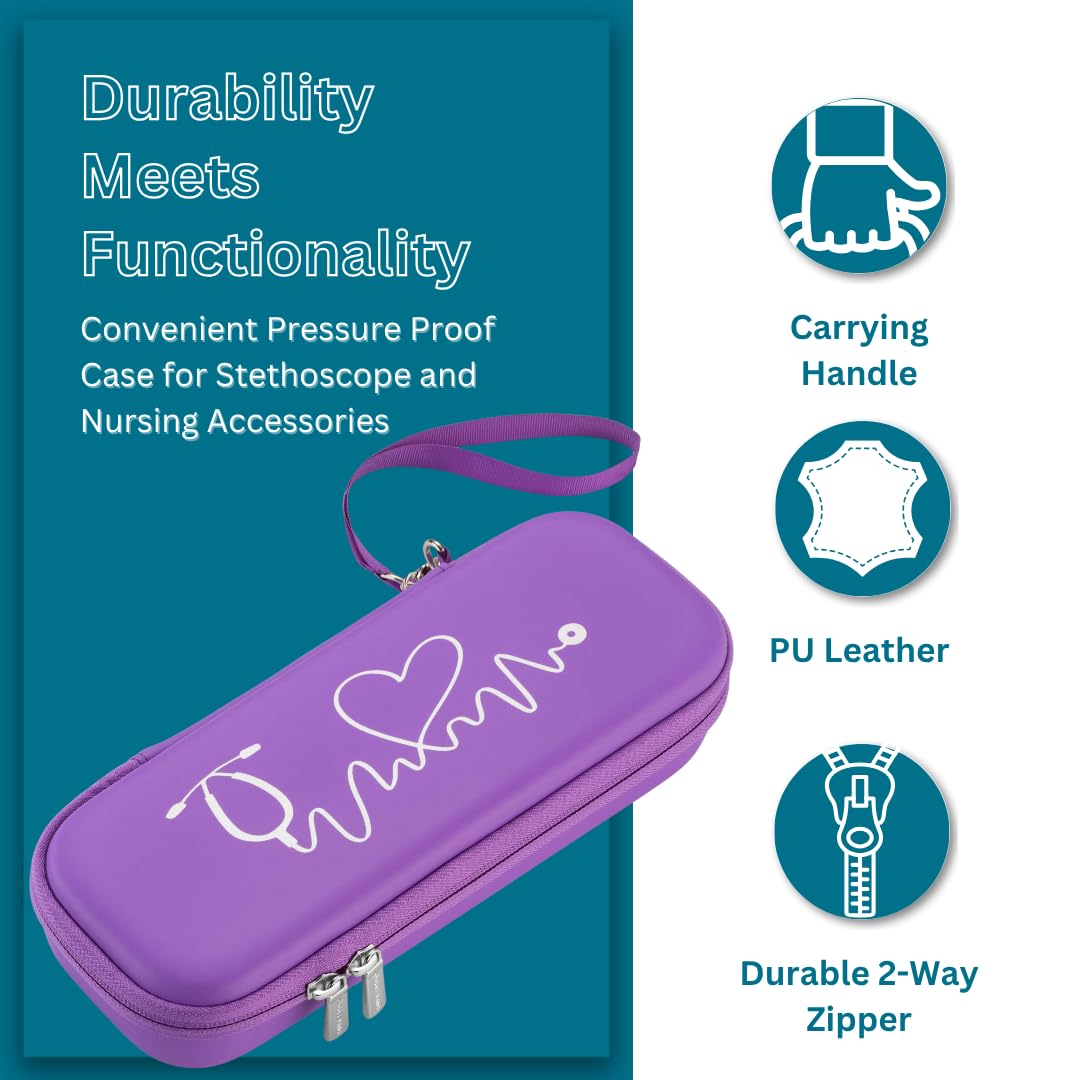 Foto 6 pulgar | Funda De Estetoscopio Con Carcasa De Eva Dura Para 3m Littmann Classic Iii - Venta Internacional.