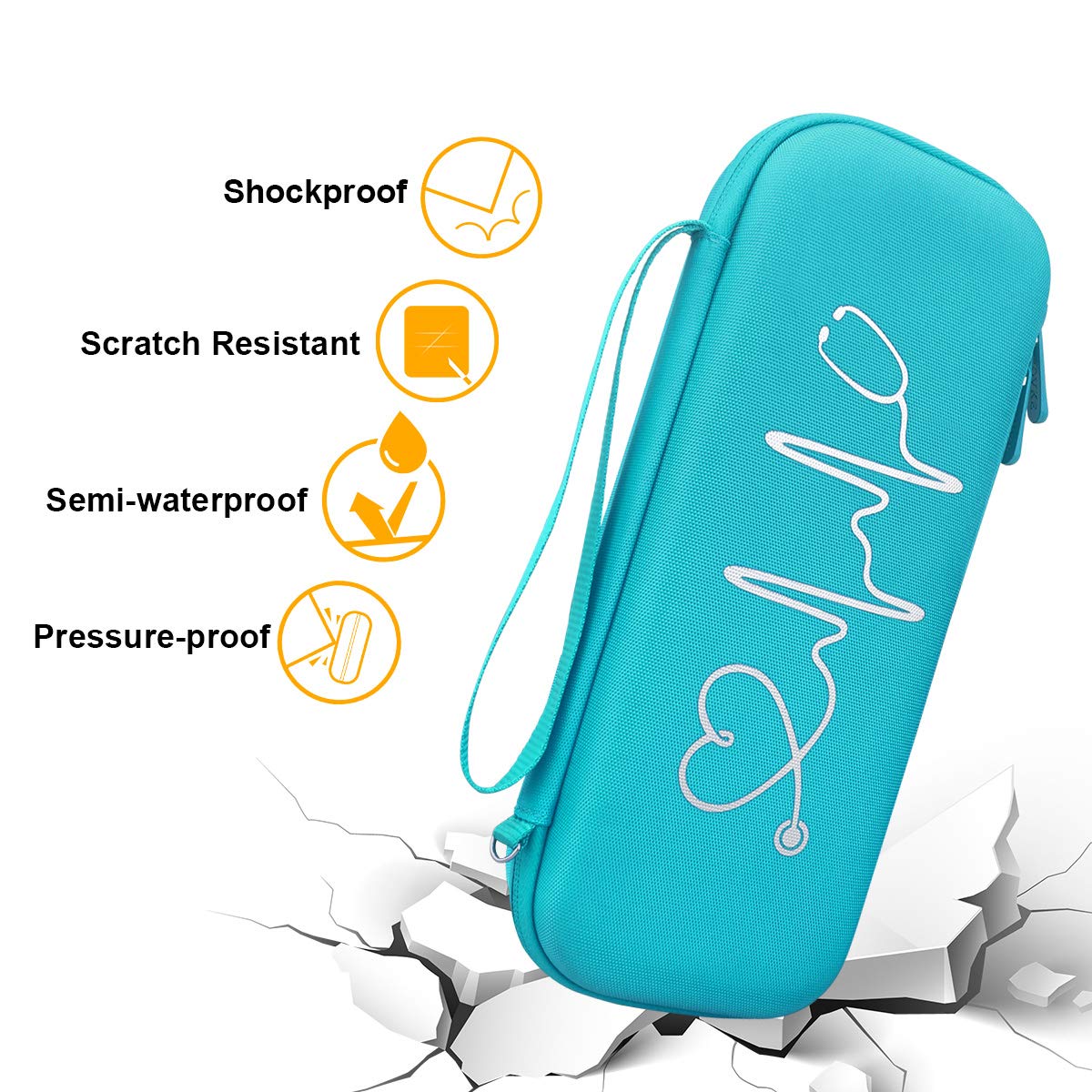 Foto 2 | Funda De Estetoscopio Bovke Para 3m Littmann Classic Iii  Color Turquesa - Venta Internacional.