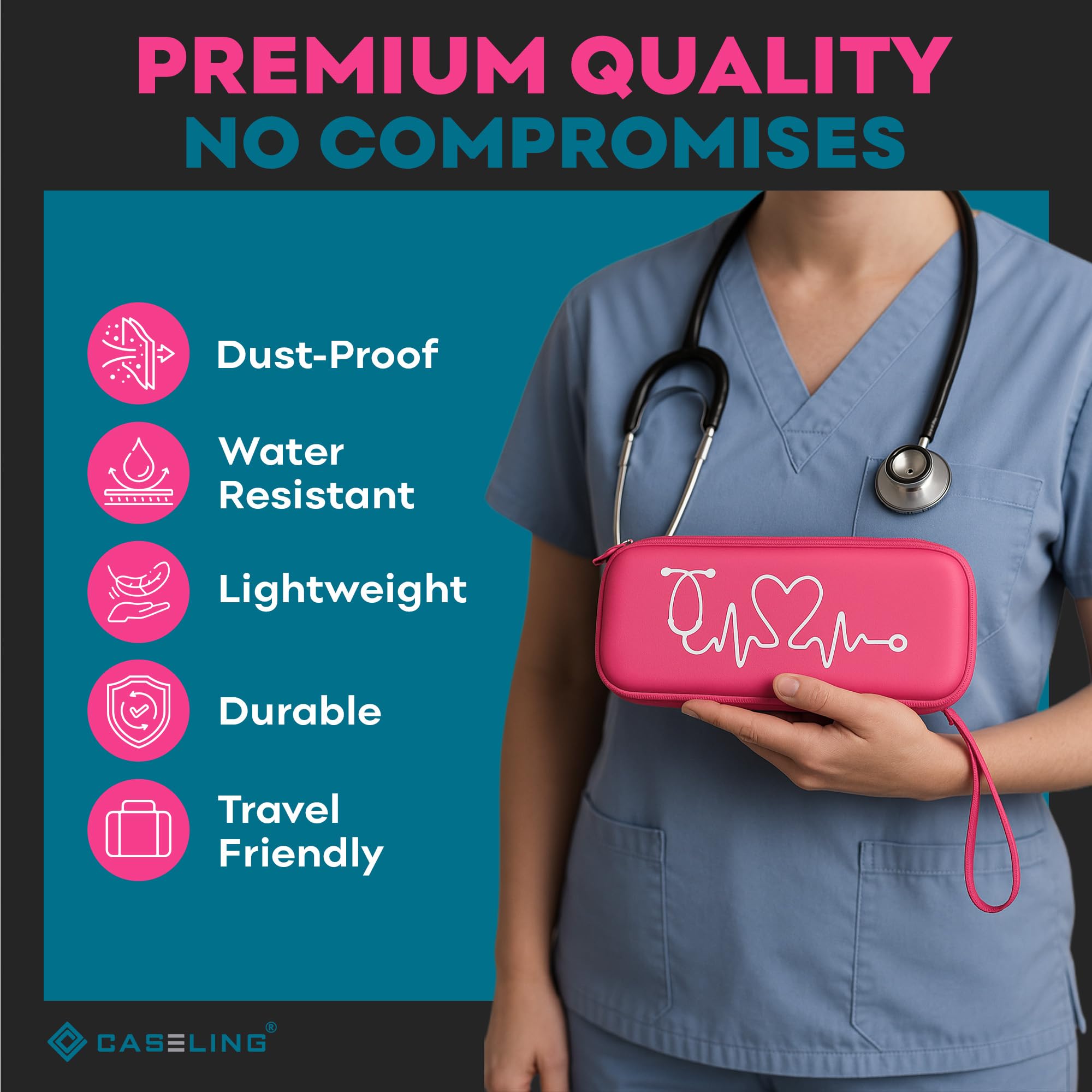 Foto 6 pulgar | Funda De Estetoscopio Para Littmann Classic Iii  Lightweight Ii S.e  Mdf Acoustica - Venta Internacional.