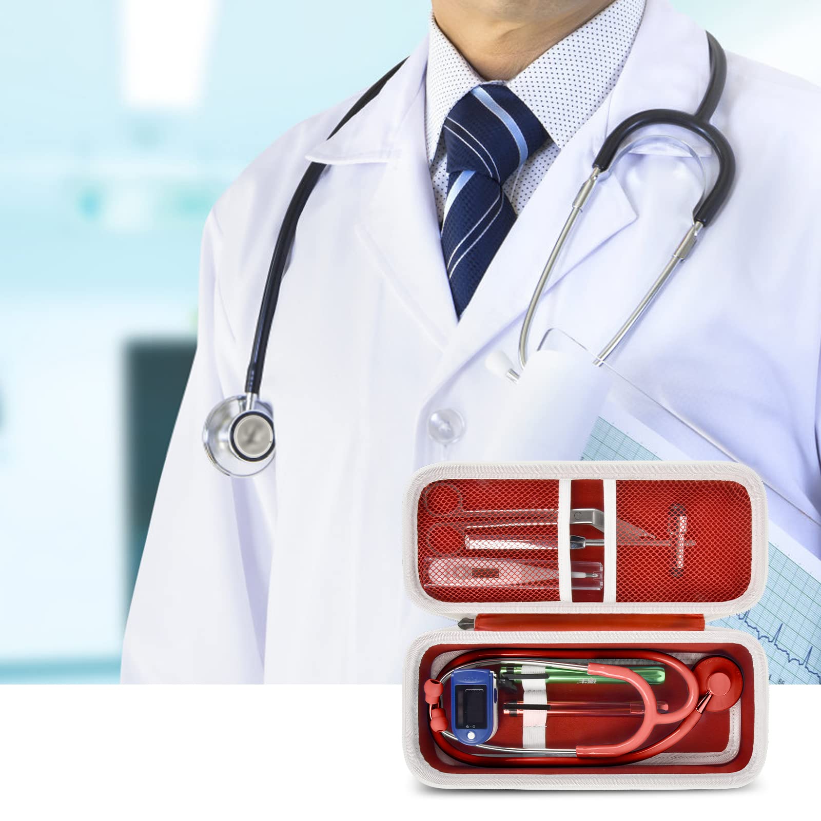 Foto 8 pulgar | Funda Para Estetoscopio Alkoo Compatible Con 3m Littmann Classic Iii - Venta Internacional.