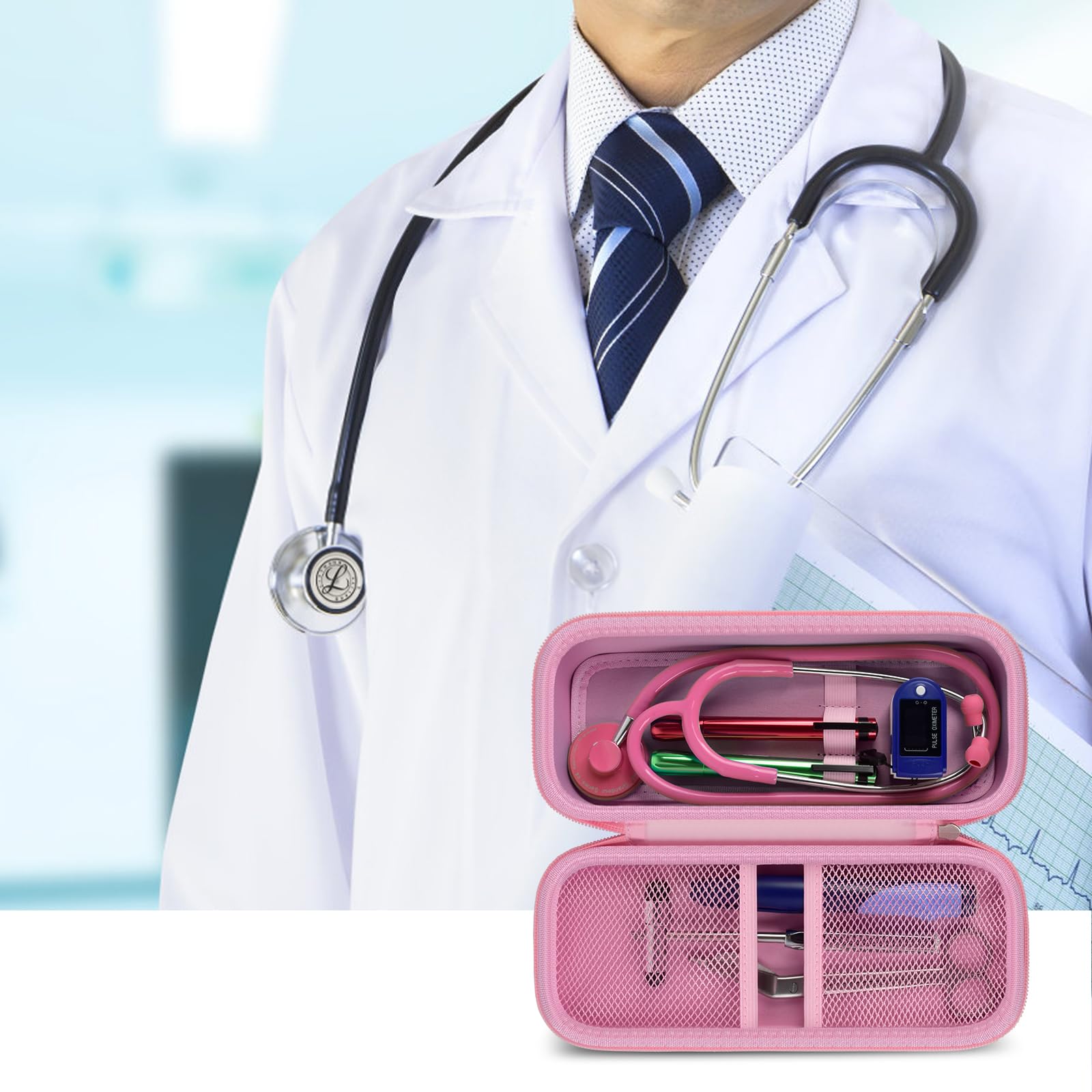 Foto 8 pulgar | Funda Para Estetoscopio Alkoo Compatible Con 3m Littmann Classic Iii - Venta Internacional.