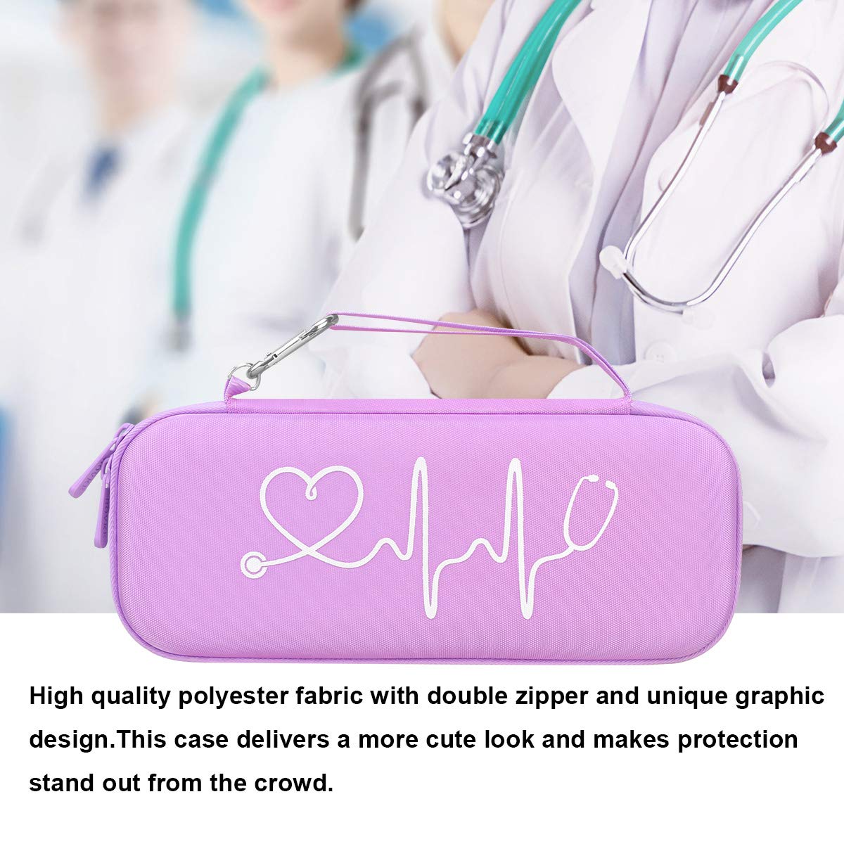 Foto 7 pulgar | Funda Para Estetoscopio Bovke Para 3m Littmann Classic Iii  Color Morado - Venta Internacional.