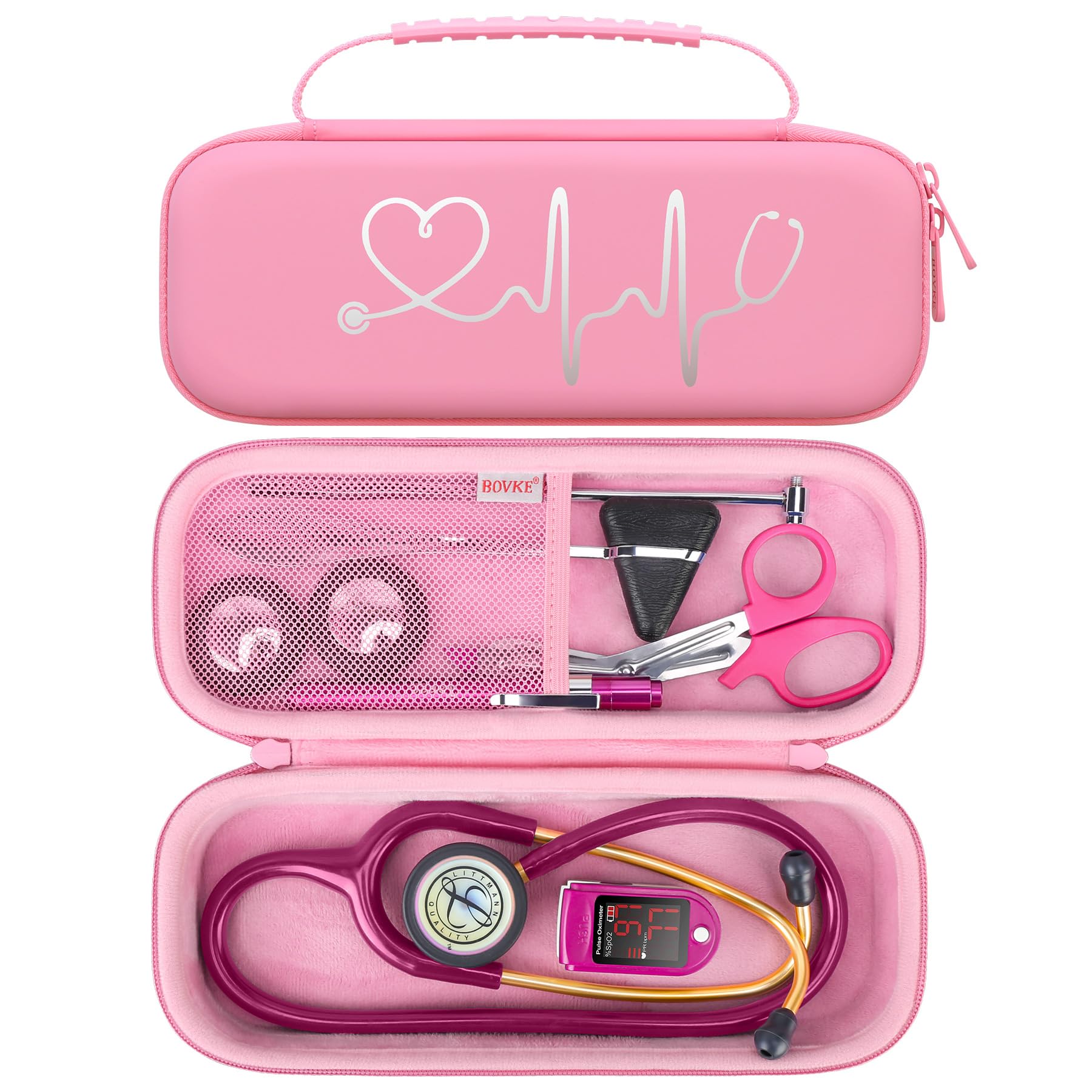 Foto 1 | Funda Para Estetoscopio Bovke Travel Para 3m Littmann Classic Iii  Color Rosa - Venta Internacional.