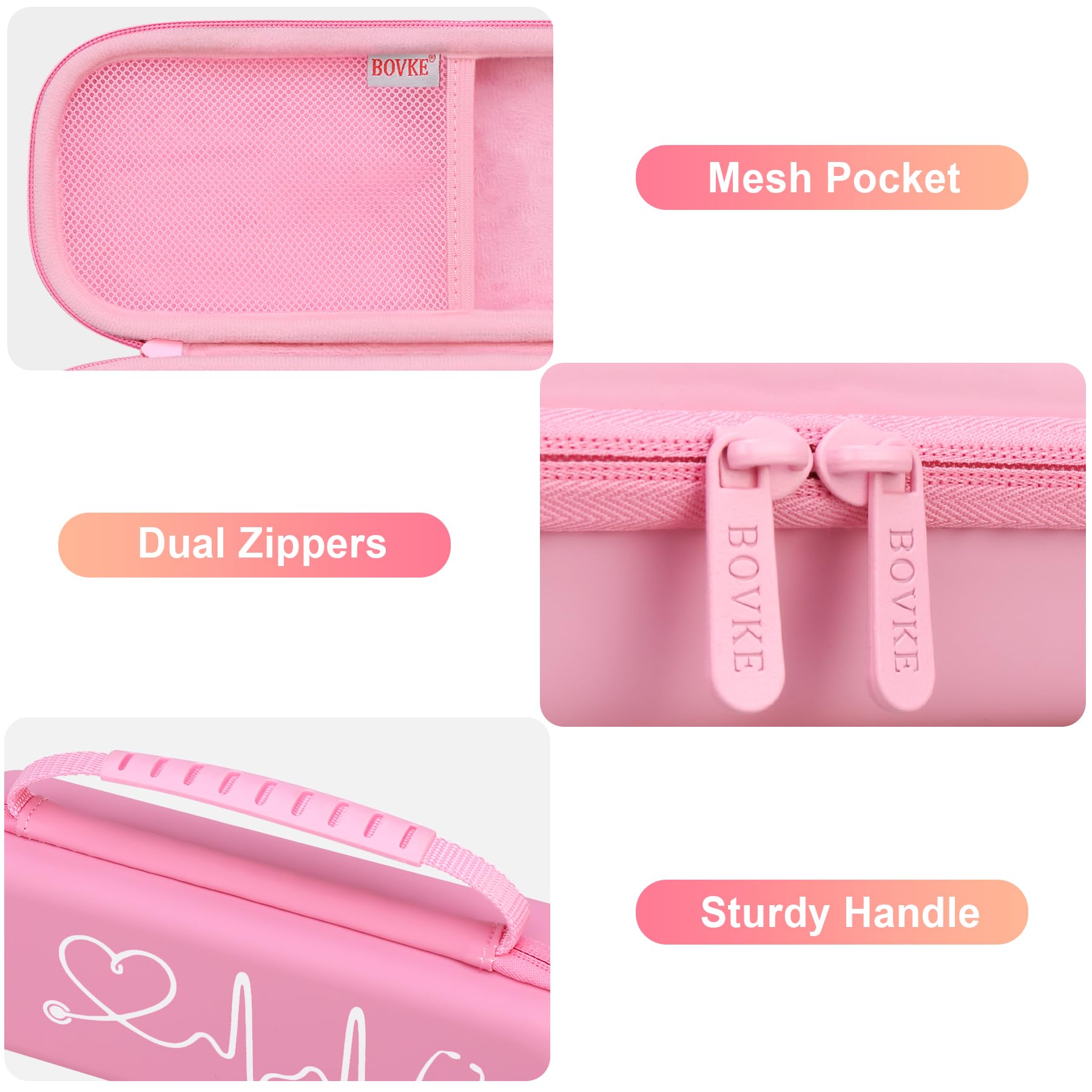 Foto 4 | Funda Para Estetoscopio Bovke Travel Para 3m Littmann Classic Iii  Color Rosa - Venta Internacional.