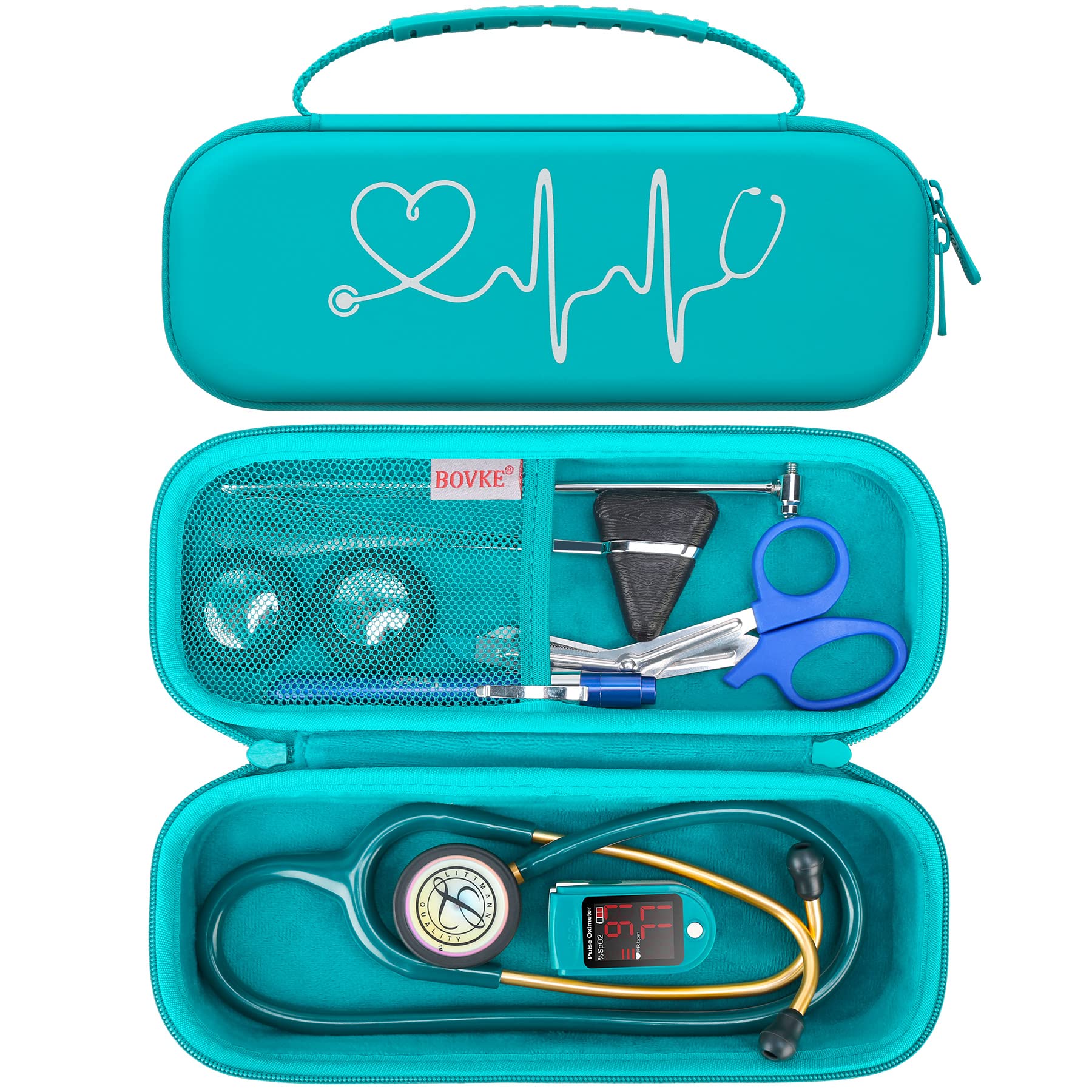 Funda De Estetoscopio Bovke Para 3m Littmann Classic Iii  Color Turquesa - Venta Internacional. $694