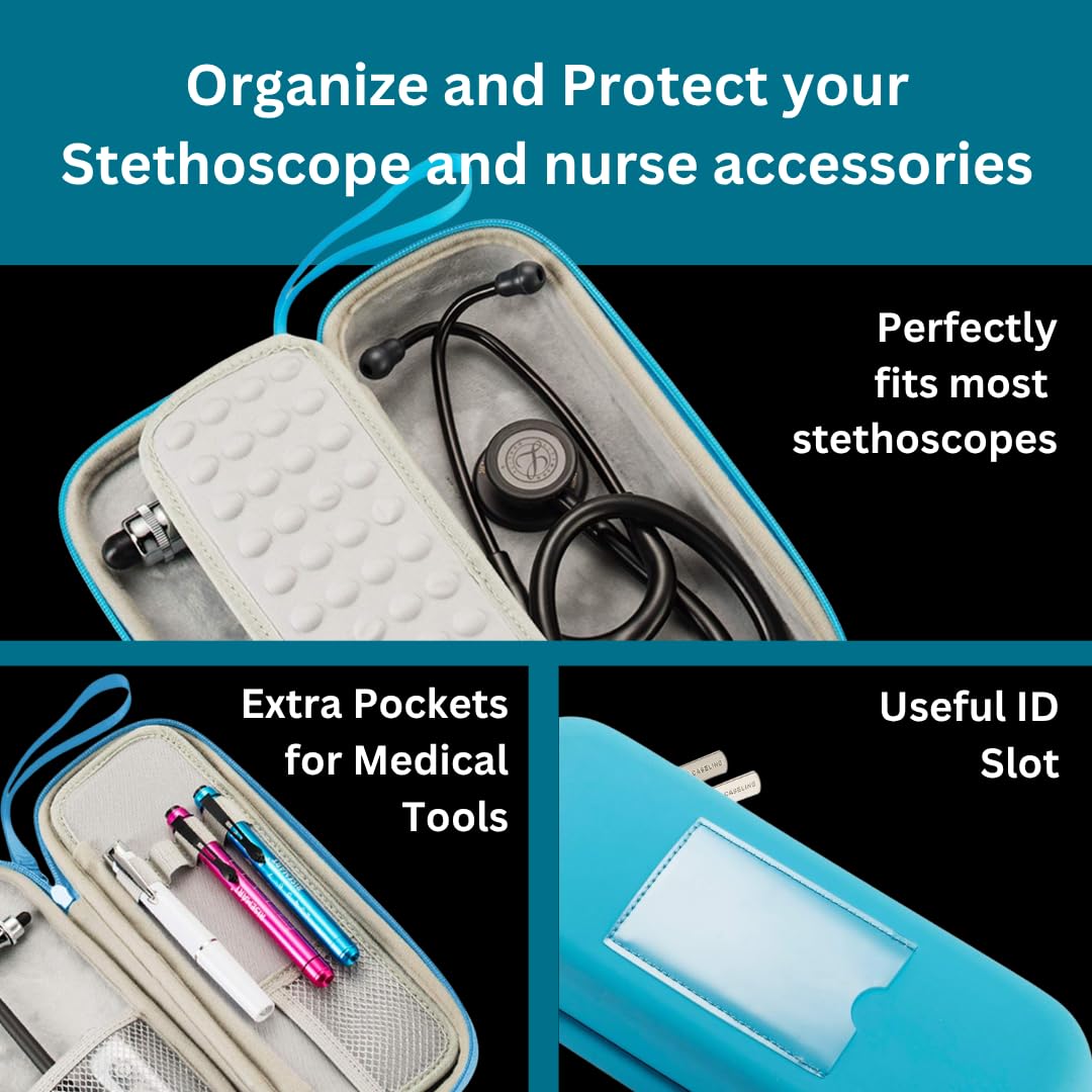 Foto 7 pulgar | Funda De Estetoscopio Con Carcasa De Eva Dura Para 3m Littmann Classic Iii - Venta Internacional.