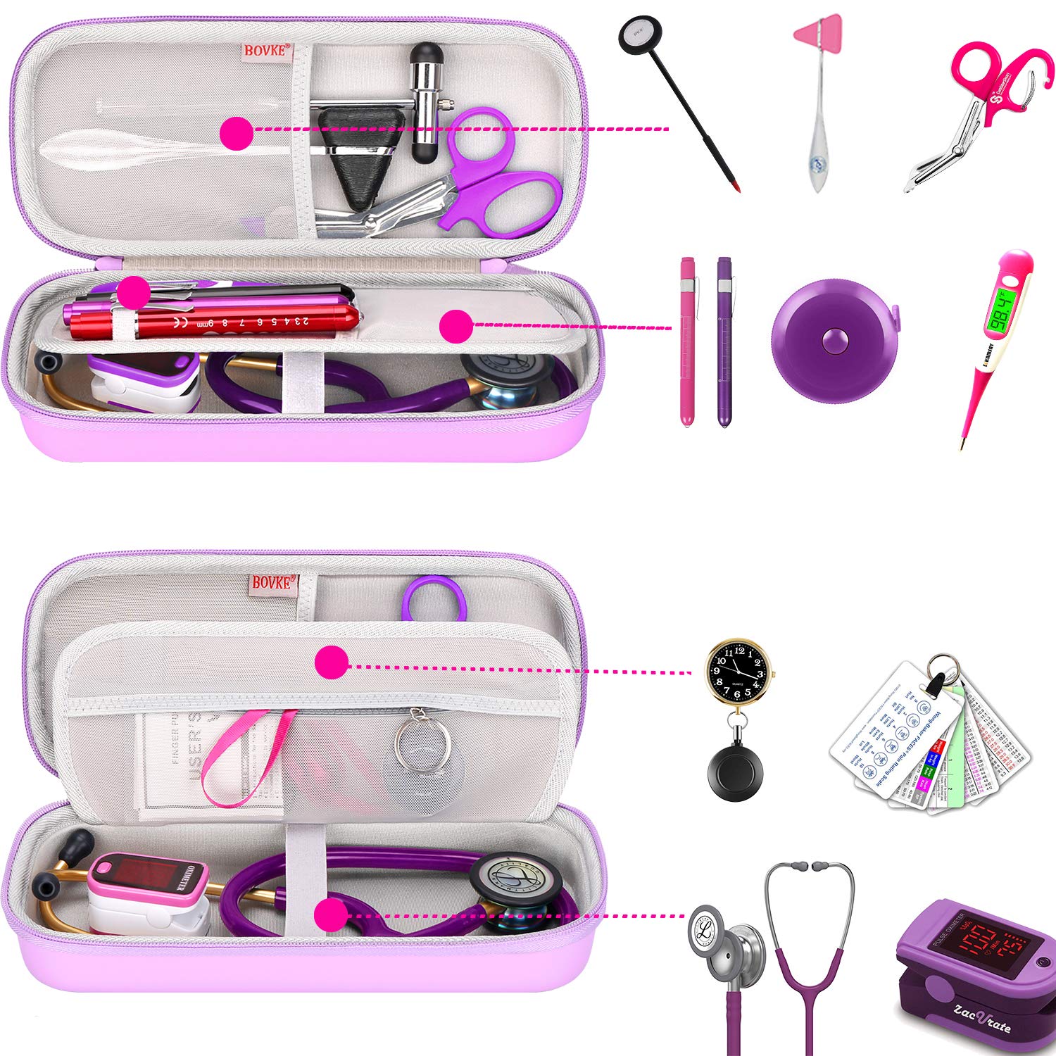 Foto 3 pulgar | Funda Para Estetoscopio Bovke Para 3m Littmann Cardiology Iv  Color Morado - Venta Internacional.