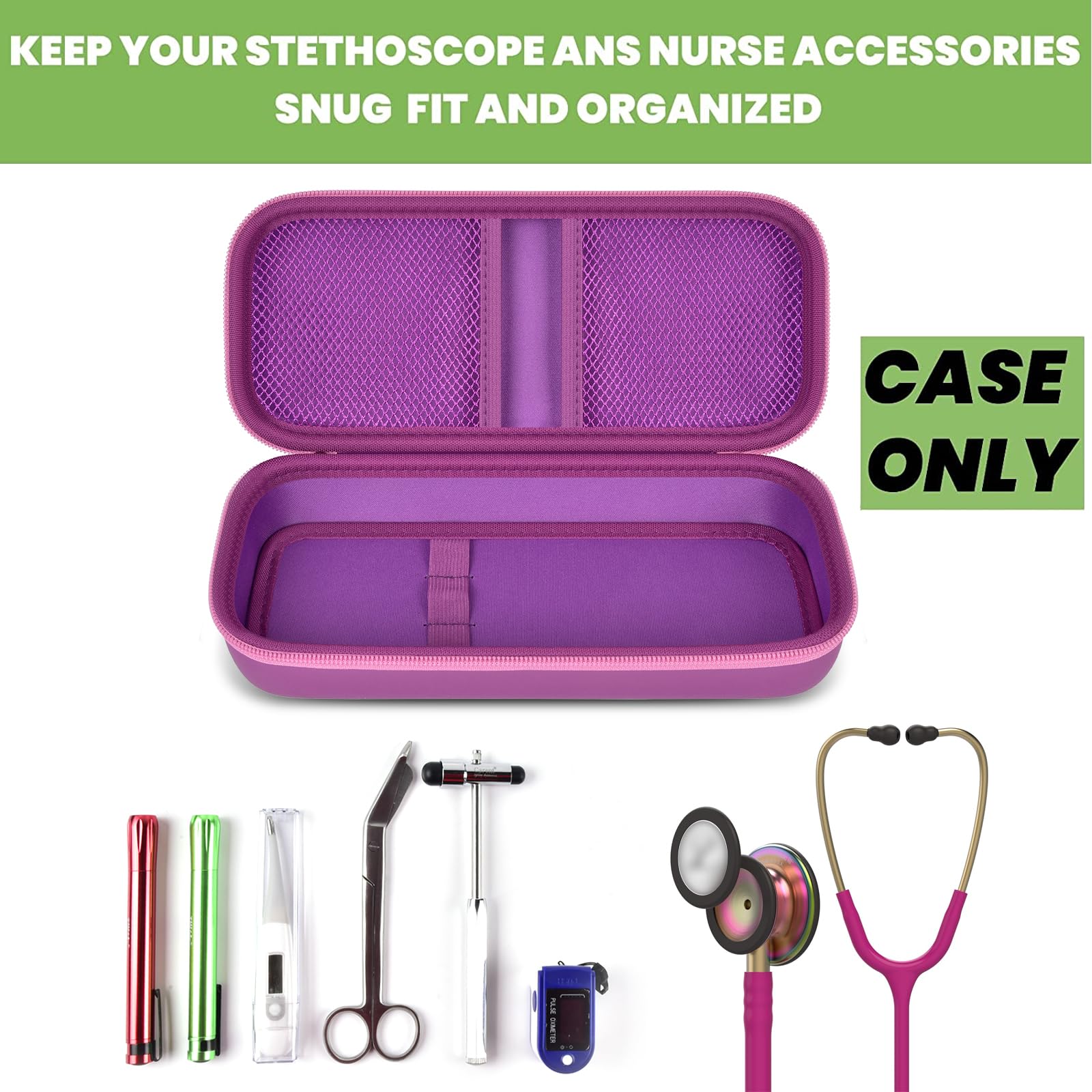 Foto 3 pulgar | Funda Para Estetoscopio Alkoo Compatible Con 3m Littmann Classic Iii - Venta Internacional.