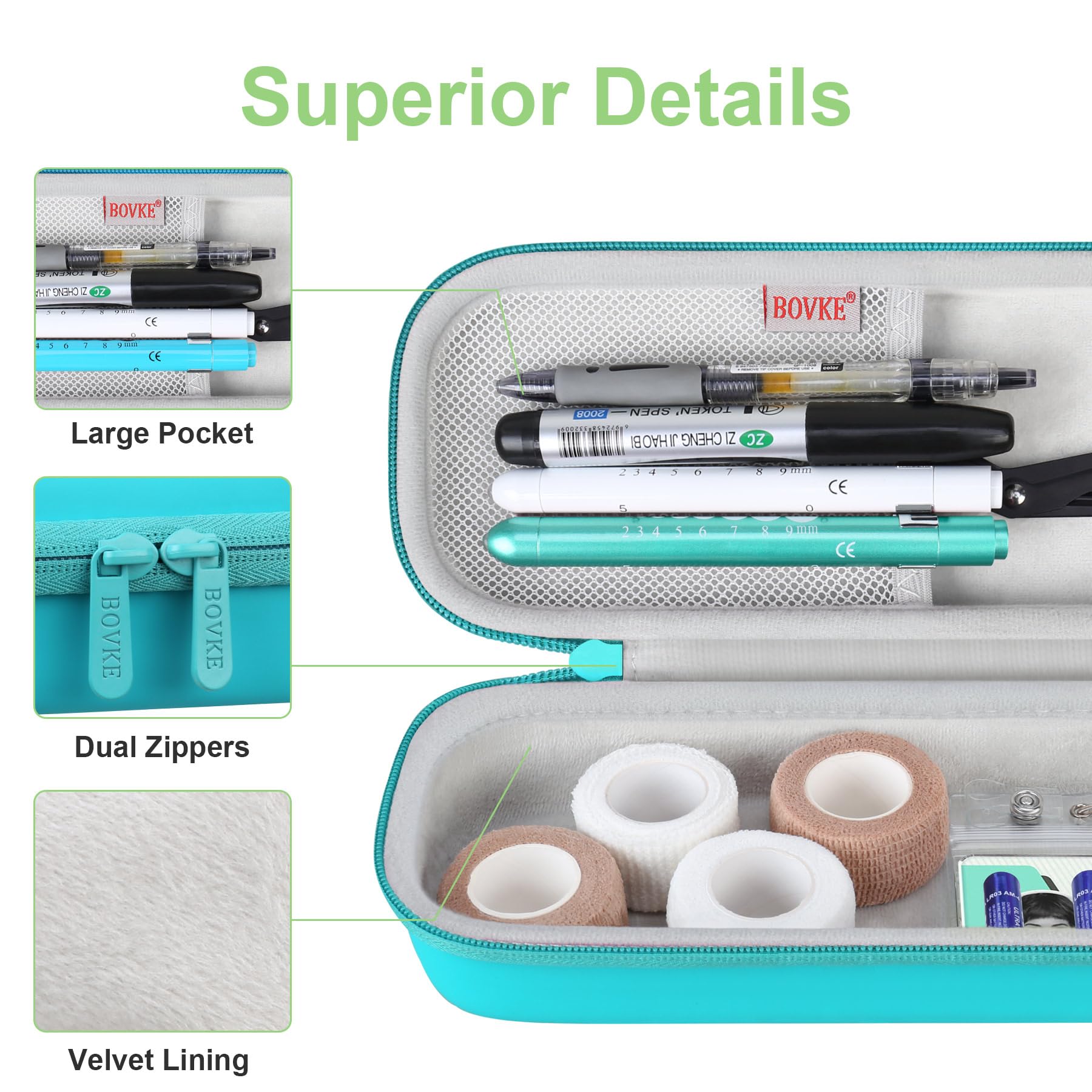 Foto 3 | Set De Fundas Para Estetoscopio Bovke Medical Supplies Nursing Green - Venta Internacional.