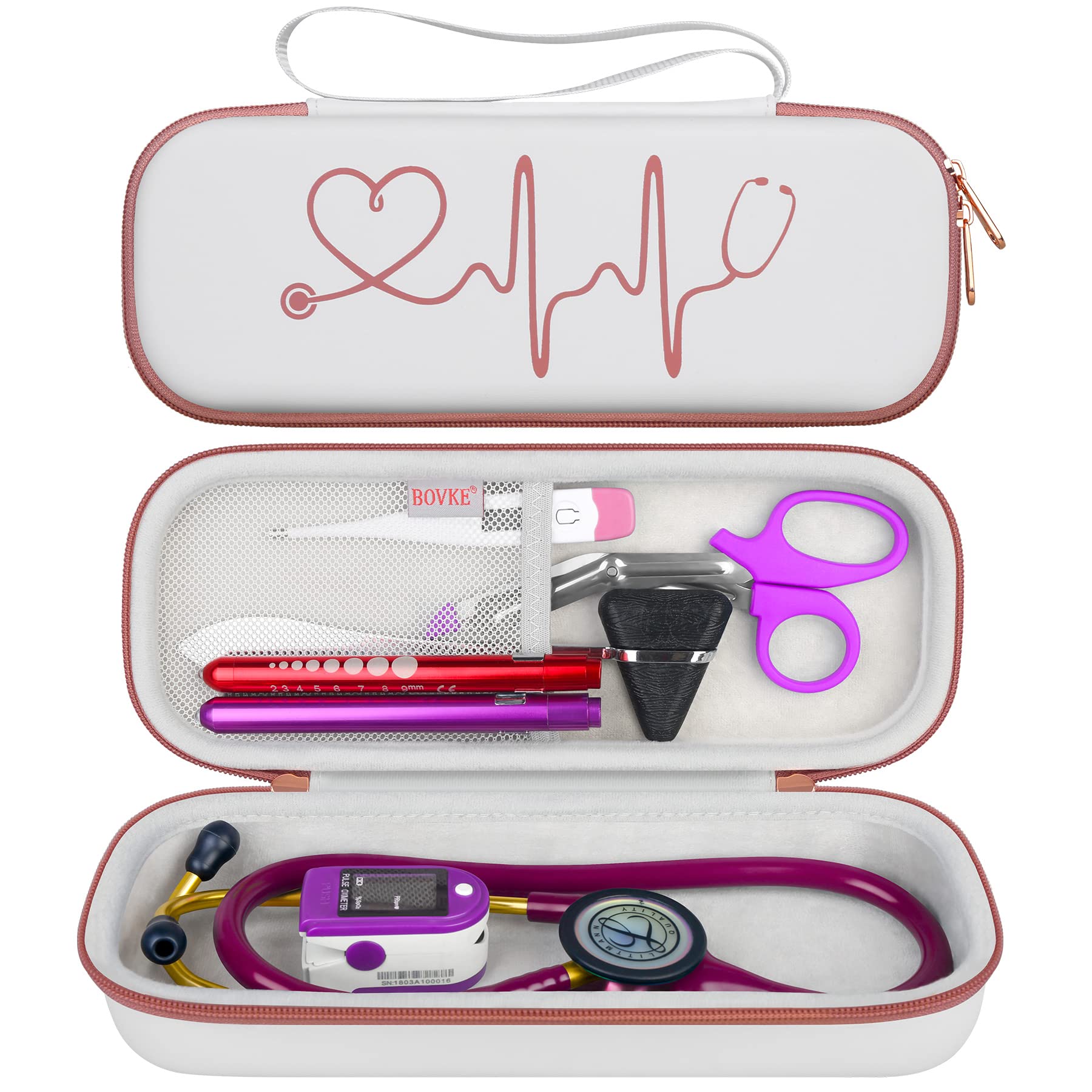 Foto 2 pulgar | Funda Para Estetoscopio Bovke Para 3m Littmann Classic Iii  Color Blanco - Venta Internacional.