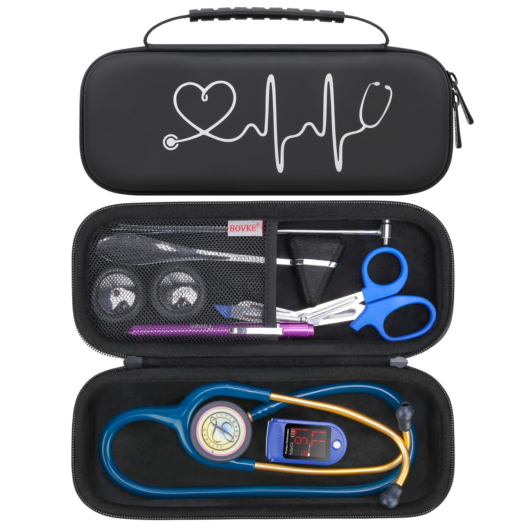 Foto 1 | Funda De Estetoscopio Bovke Para 3m Littmann Classic Iii Negra - Venta Internacional.