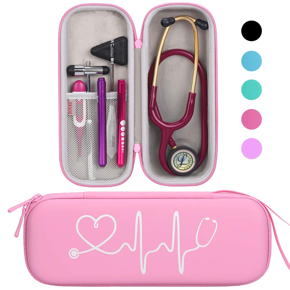 Foto 2 pulgar | Funda De Transporte Bovke Para Estetoscopio Littmann De 3m  Color Rosa Perla - Venta Internacional.