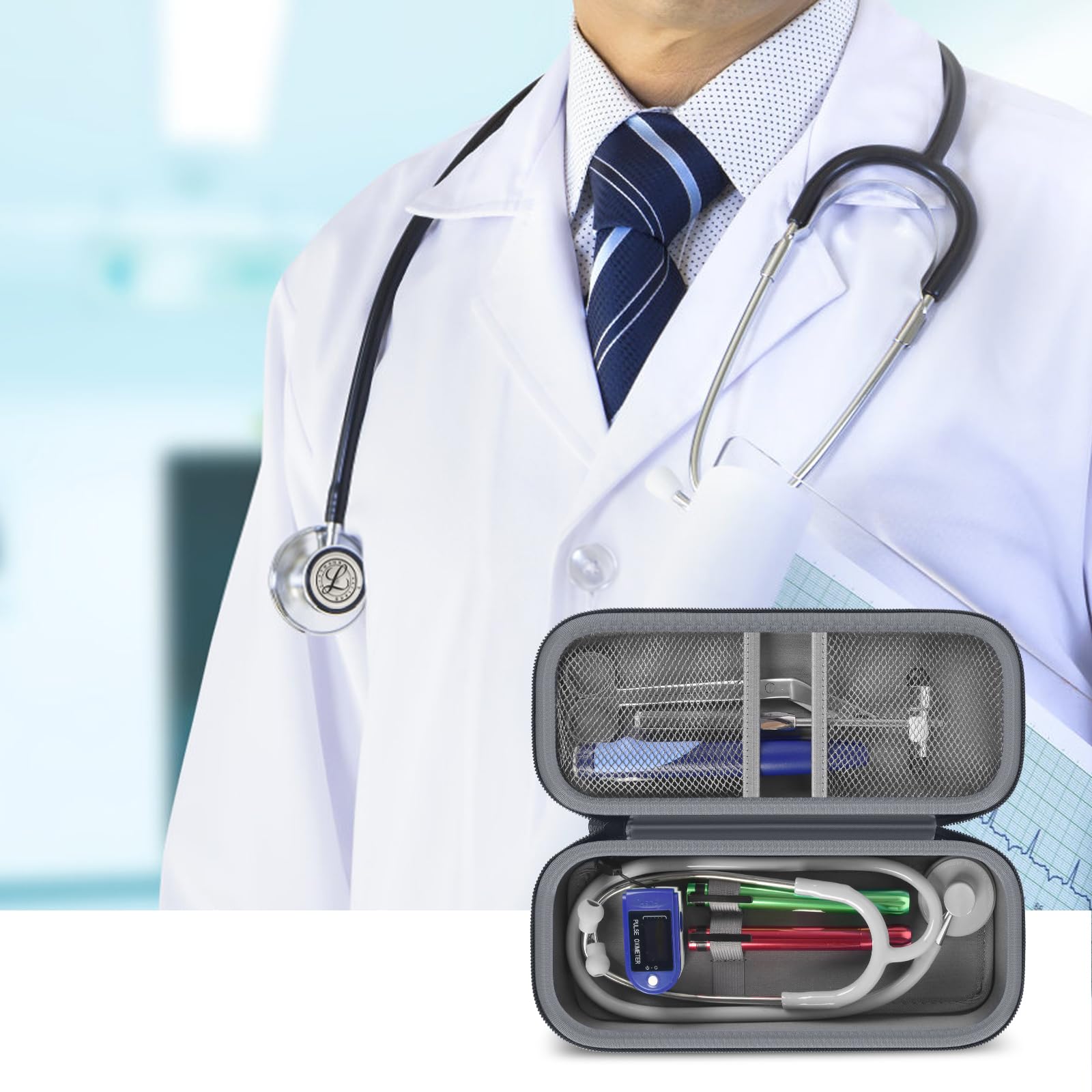 Foto 8 pulgar | Funda Para Estetoscopio Alkoo Compatible Con 3m Littmann Classic Iii - Venta Internacional.