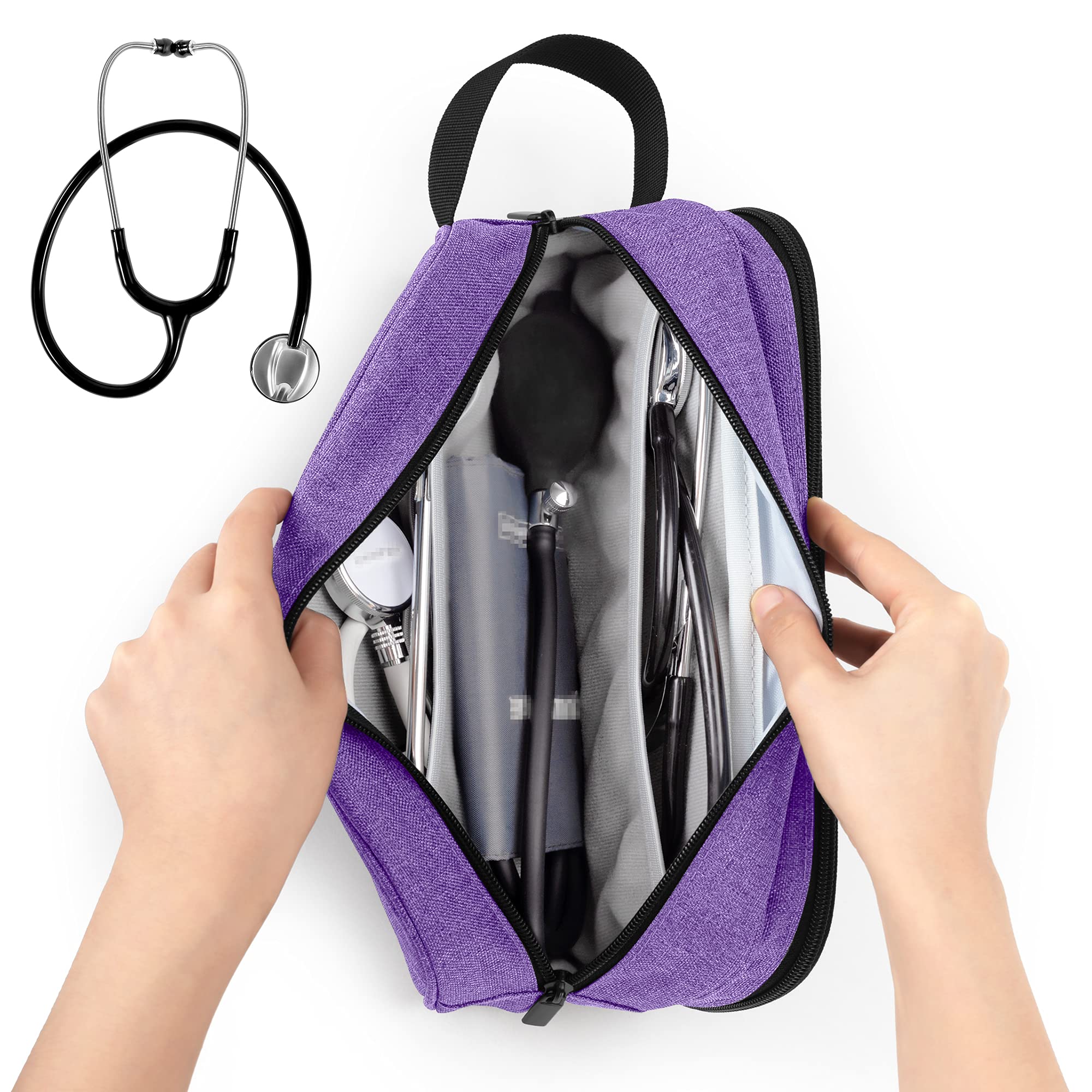 Foto 2 | Funda De Transporte Para Estetoscopios Trunab Hold 2  Color Morado - Venta Internacional.