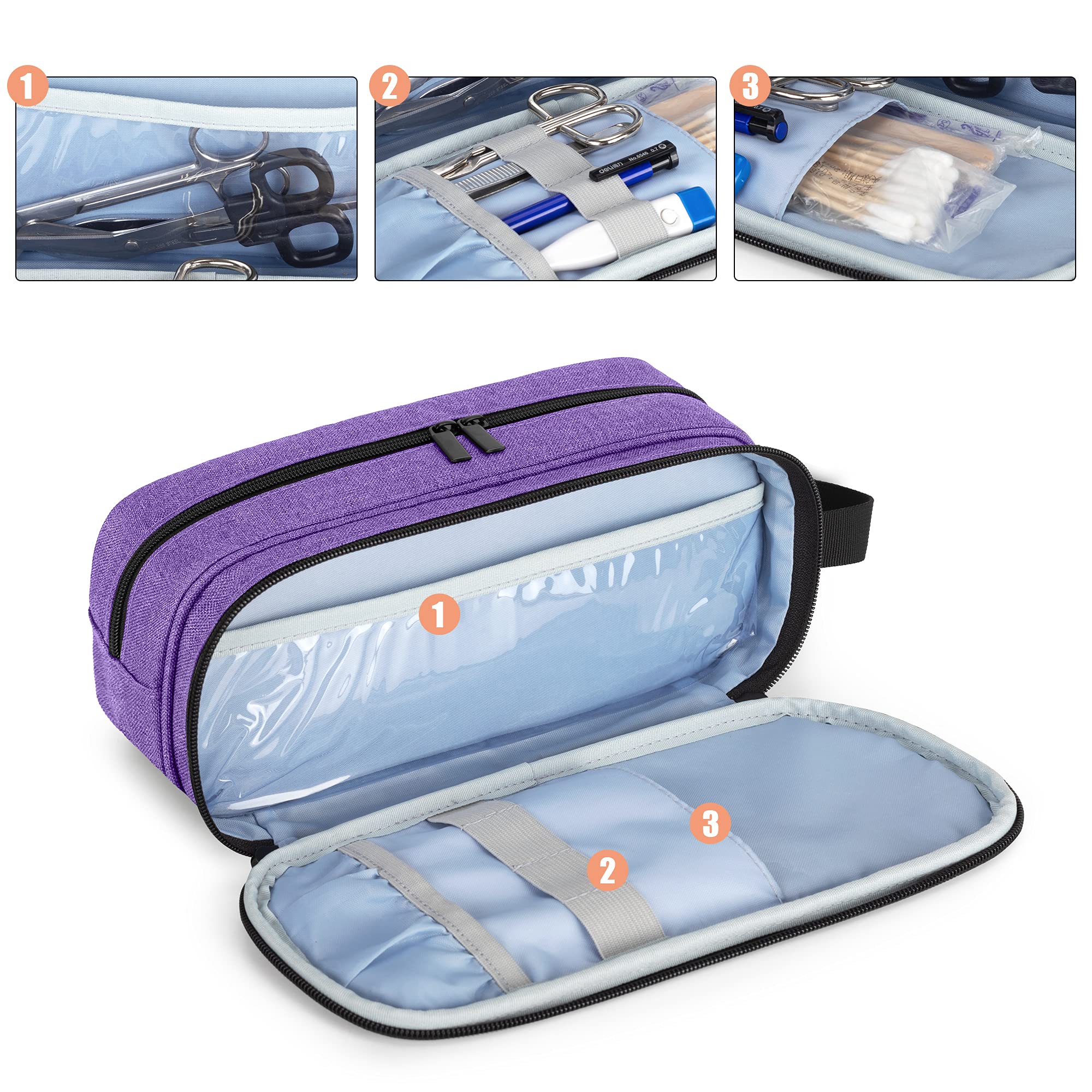 Foto 4 | Funda De Transporte Para Estetoscopios Trunab Hold 2  Color Morado - Venta Internacional.