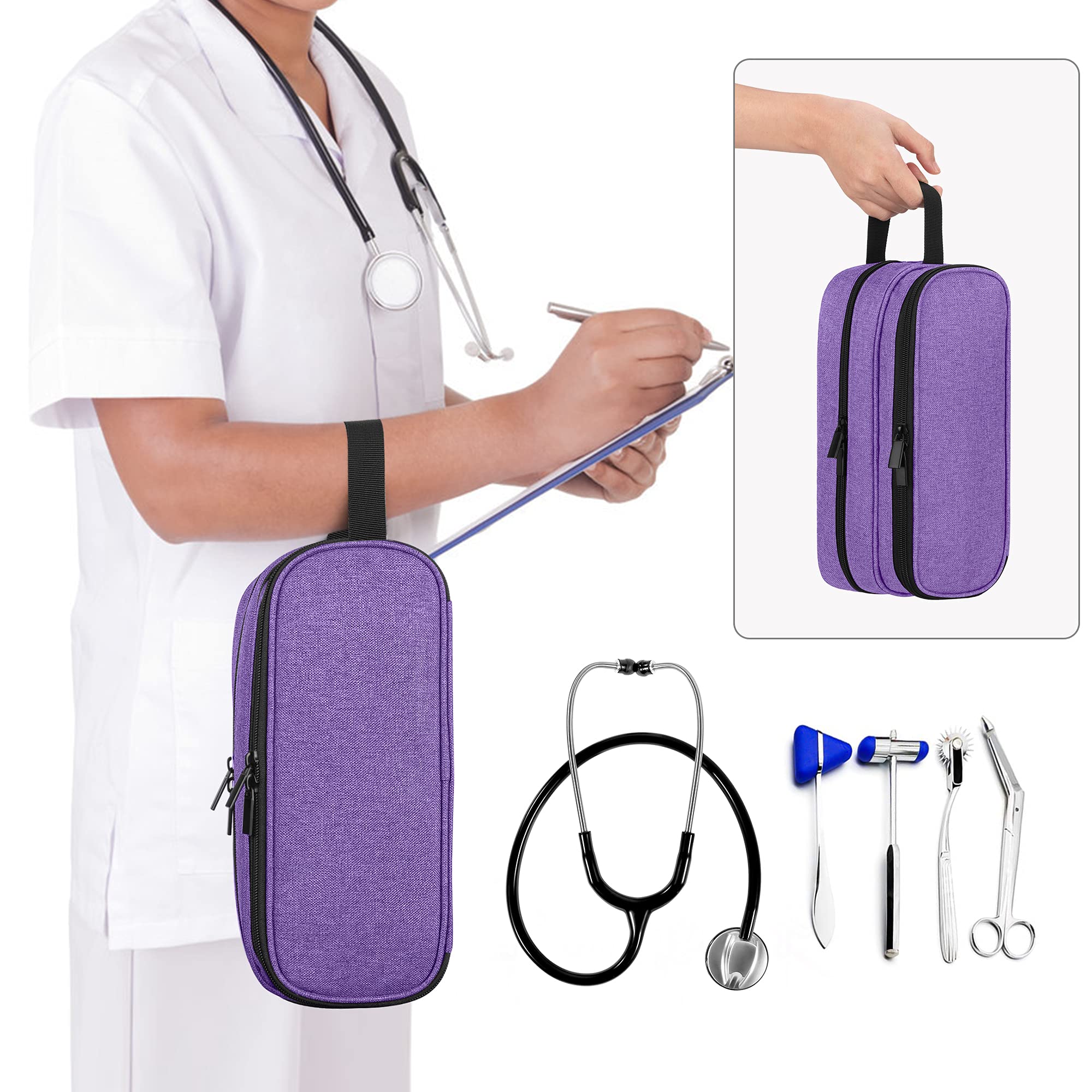 Foto 5 | Funda De Transporte Para Estetoscopios Trunab Hold 2  Color Morado - Venta Internacional.