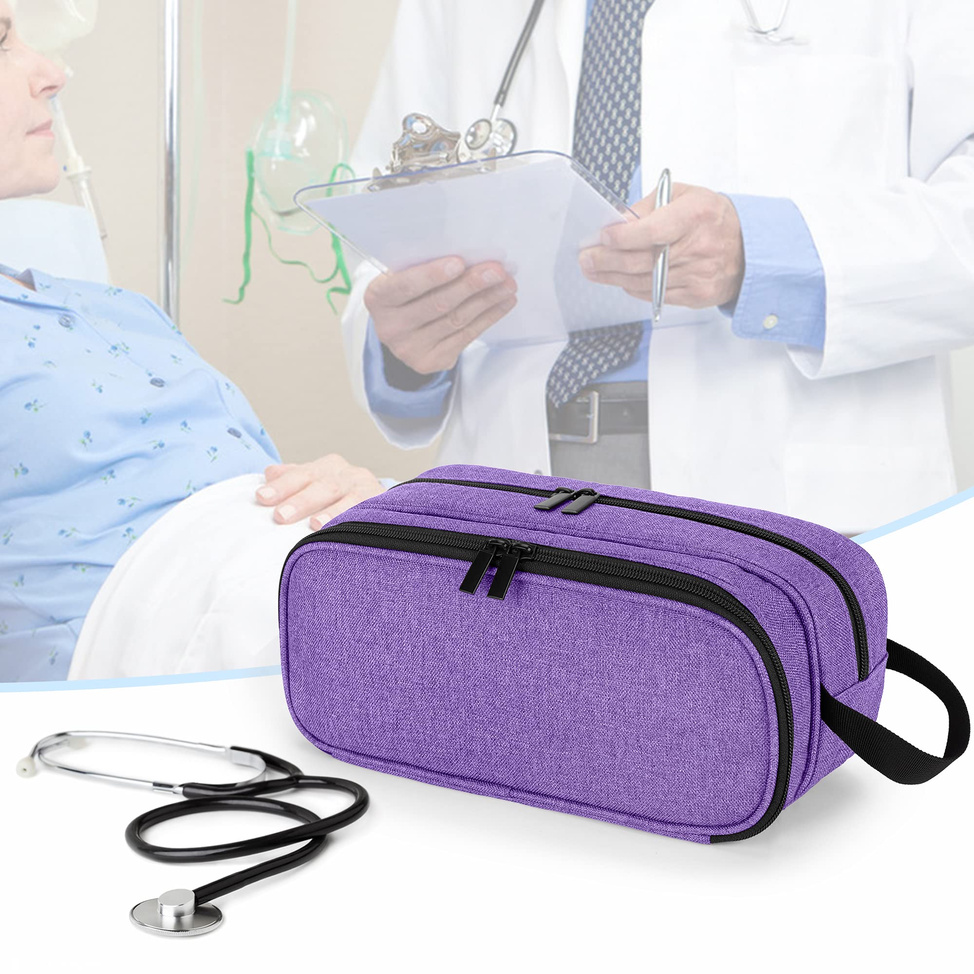 Foto 7 | Funda De Transporte Para Estetoscopios Trunab Hold 2  Color Morado - Venta Internacional.