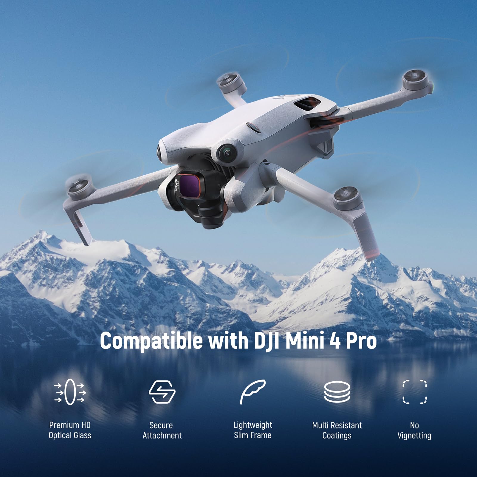 Foto 3 pulgar | Juego De Filtros Neewer Nd Y Cpl Compatible Con Dji Mini 4 Pro - Venta Internacional.