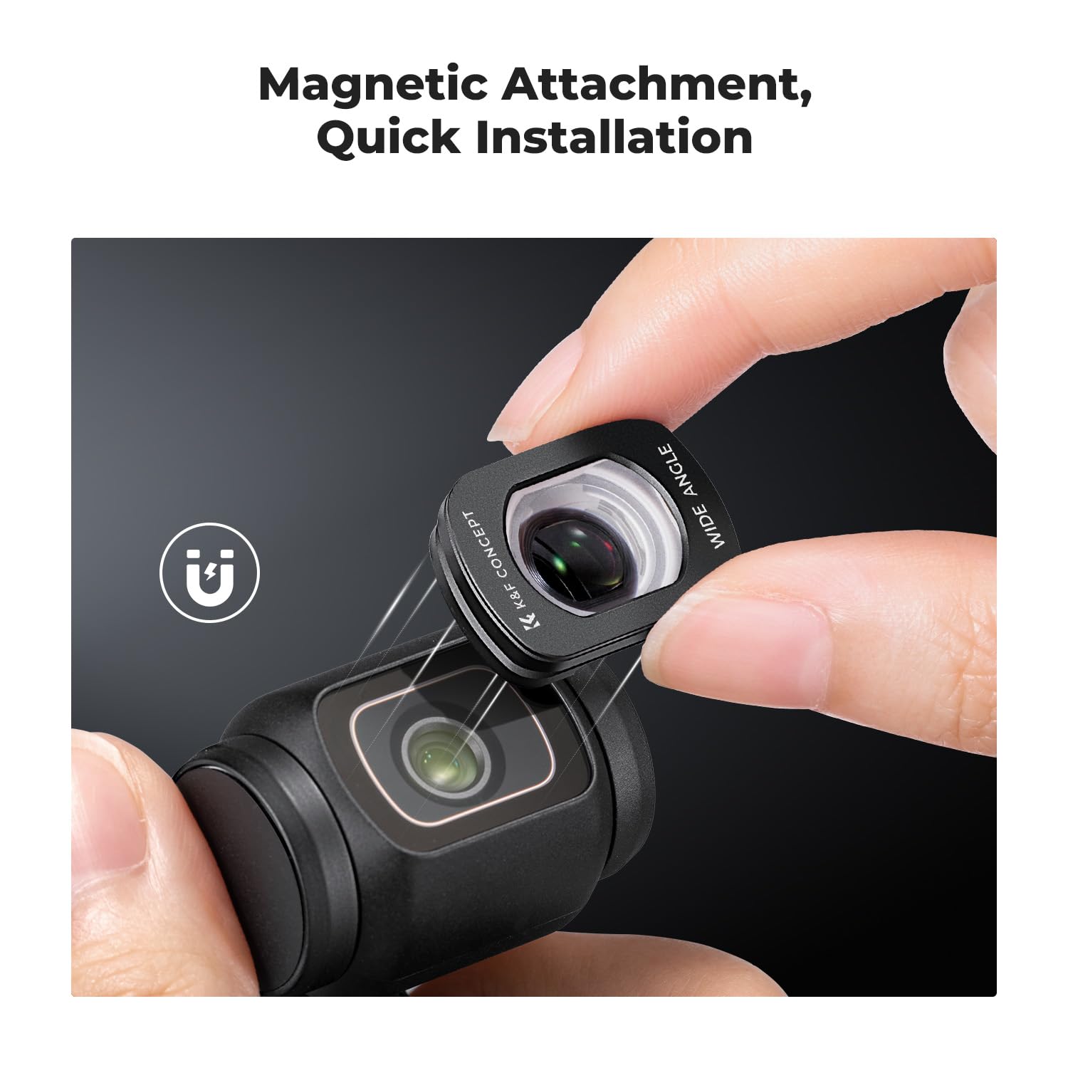 Foto 3 pulgar | Lente Gran Angular K&F Concept Compatible con DJI Osmo Pocket 3 - Venta Internacional