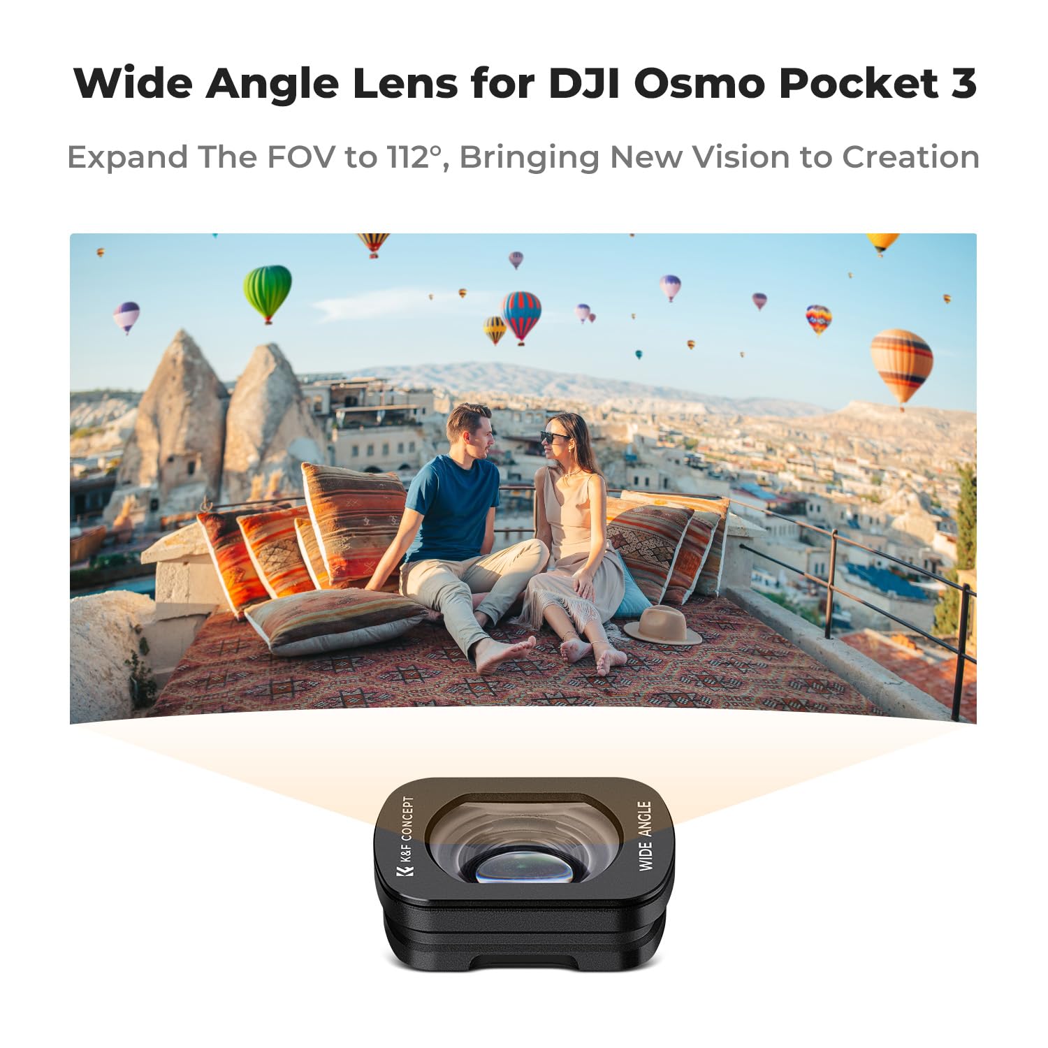 Foto 4 pulgar | Lente Gran Angular K&F Concept Compatible con DJI Osmo Pocket 3 - Venta Internacional