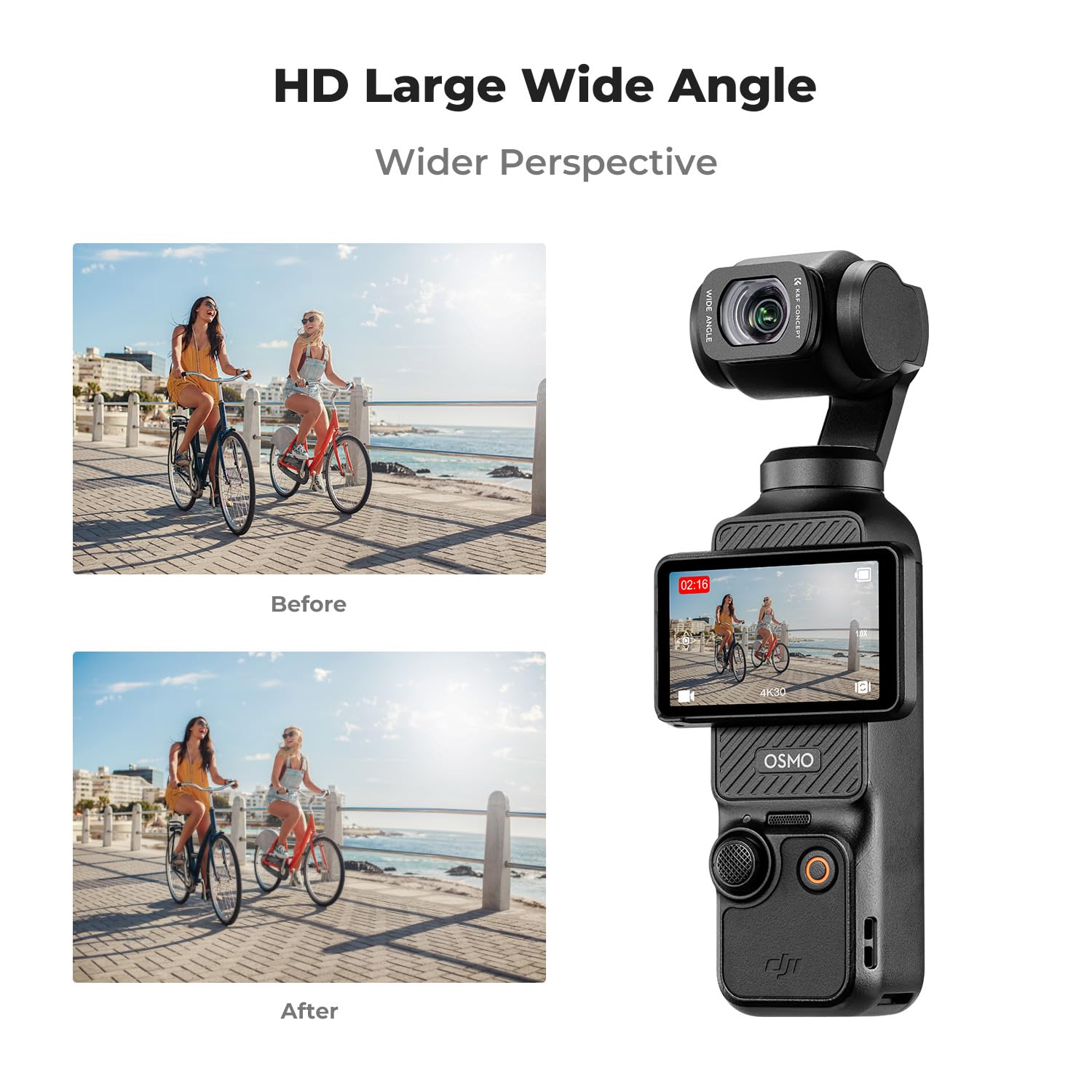 Foto 5 pulgar | Lente Gran Angular K&F Concept Compatible con DJI Osmo Pocket 3 - Venta Internacional