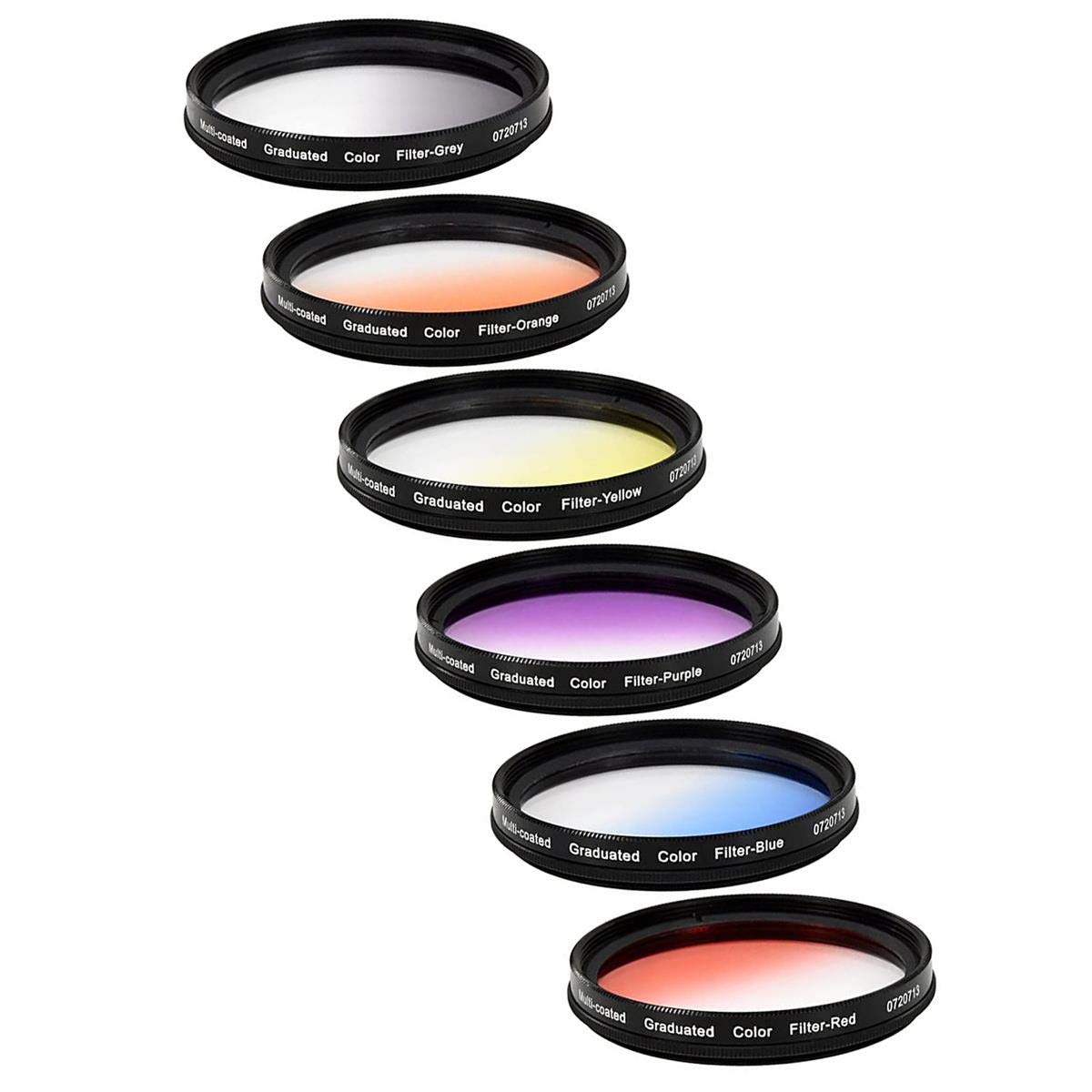 Juego De Filtros Vivitar De 6 Piezas Con Múltiples Capas, Giratorios, Color Graduado (72 Mm) - Venta Internacional.