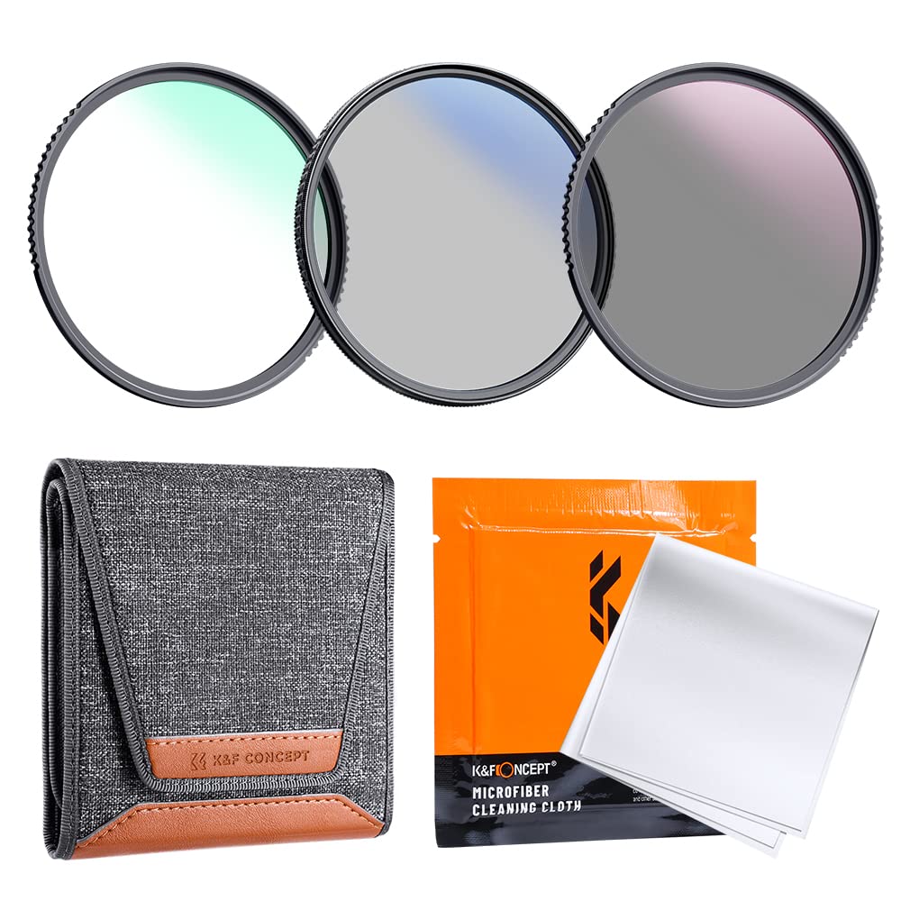 Kit De Filtros De Lentes K&f Concept Uv/cpl/nd4 72 Mm Con Paño De Limpieza - Venta Internacional.