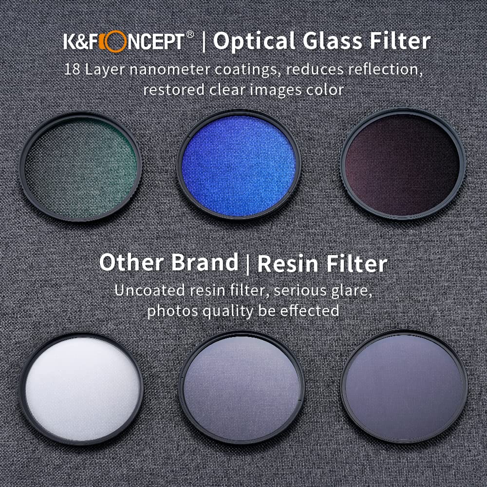 Foto 5 | Kit De Filtros De Lentes K&f Concept Uv/cpl/nd4 72 Mm Con Paño De Limpieza - Venta Internacional.