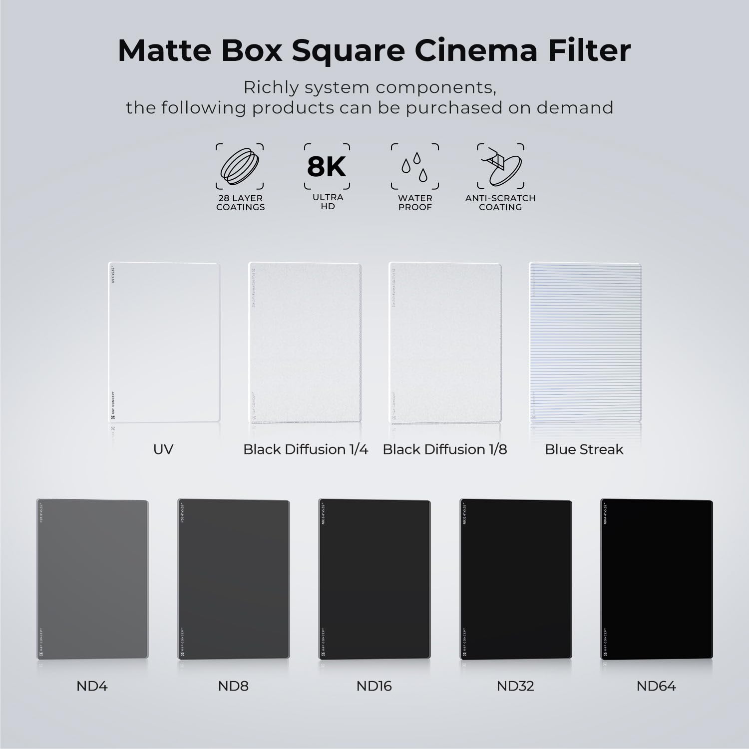 Foto 3 | Filtro Square Nd0.9 (3 Pasos) K&f Concept Cinema 4x5.65 - Venta Internacional.