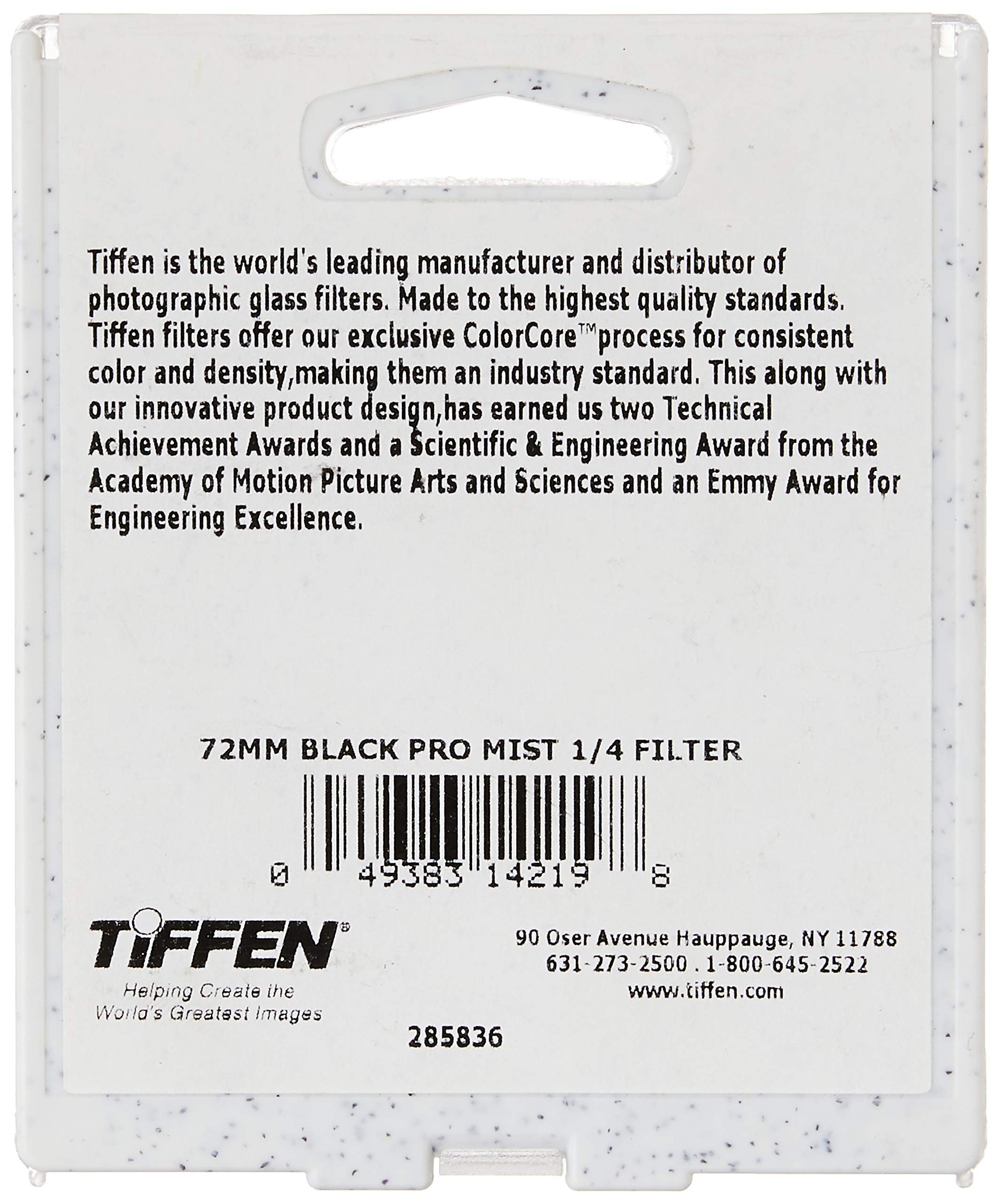 Foto 3 | Filtro De Cámara Tiffen Pro-mist 1/4 Diffusion 72 Mm Negro - Venta Internacional.