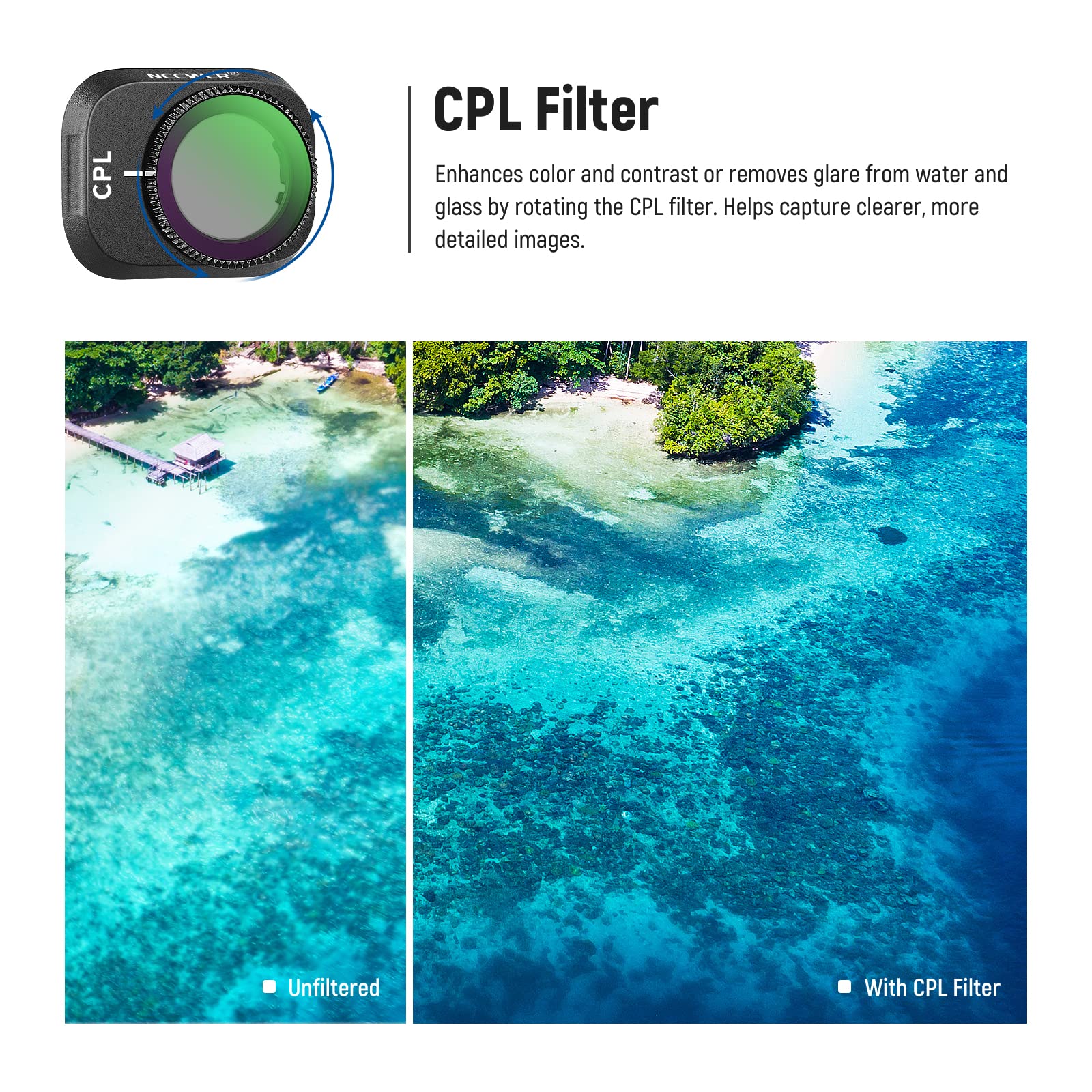 Foto 5 | Juego De Filtros Nd Neewer Compatible Con Dji Mini 3/mini 3 Pro - Venta Internacional.