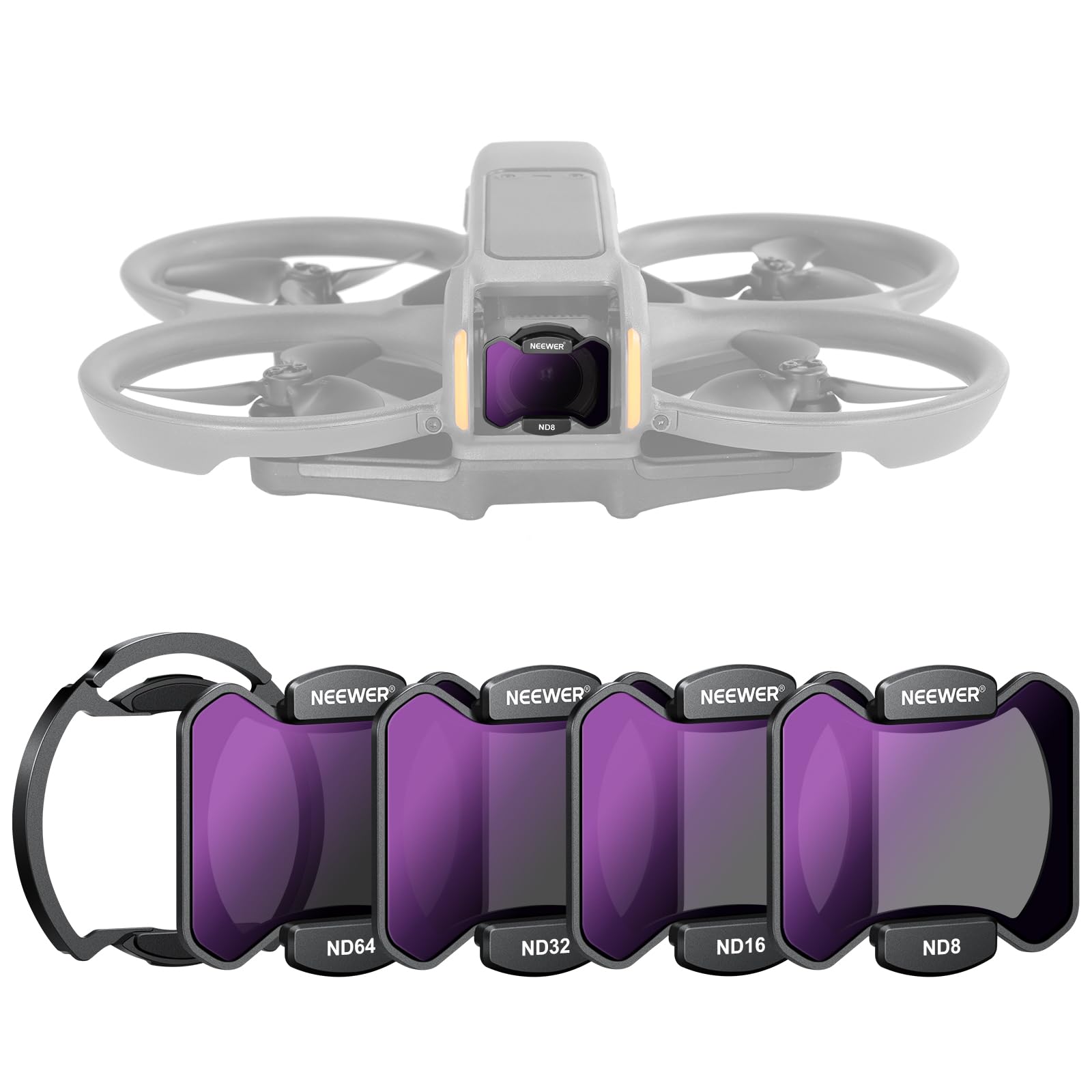 Foto 2 pulgar | Juego De Filtros Nd Neewer Con Soporte Magnético Dji Avata 2 Con Funda, Paquete De 4 - Venta Internacional.