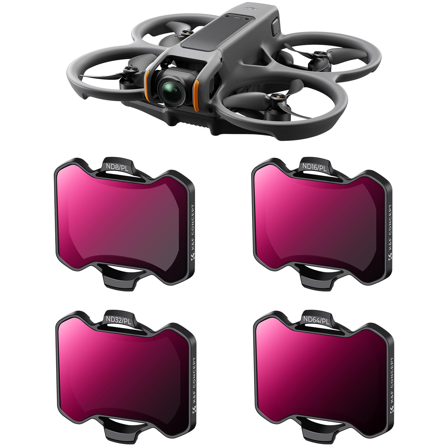 Foto 2 pulgar | Juego De Filtros Nd/pl K&f Concept Compatible Con Dji Avata 2 - Venta Internacional.