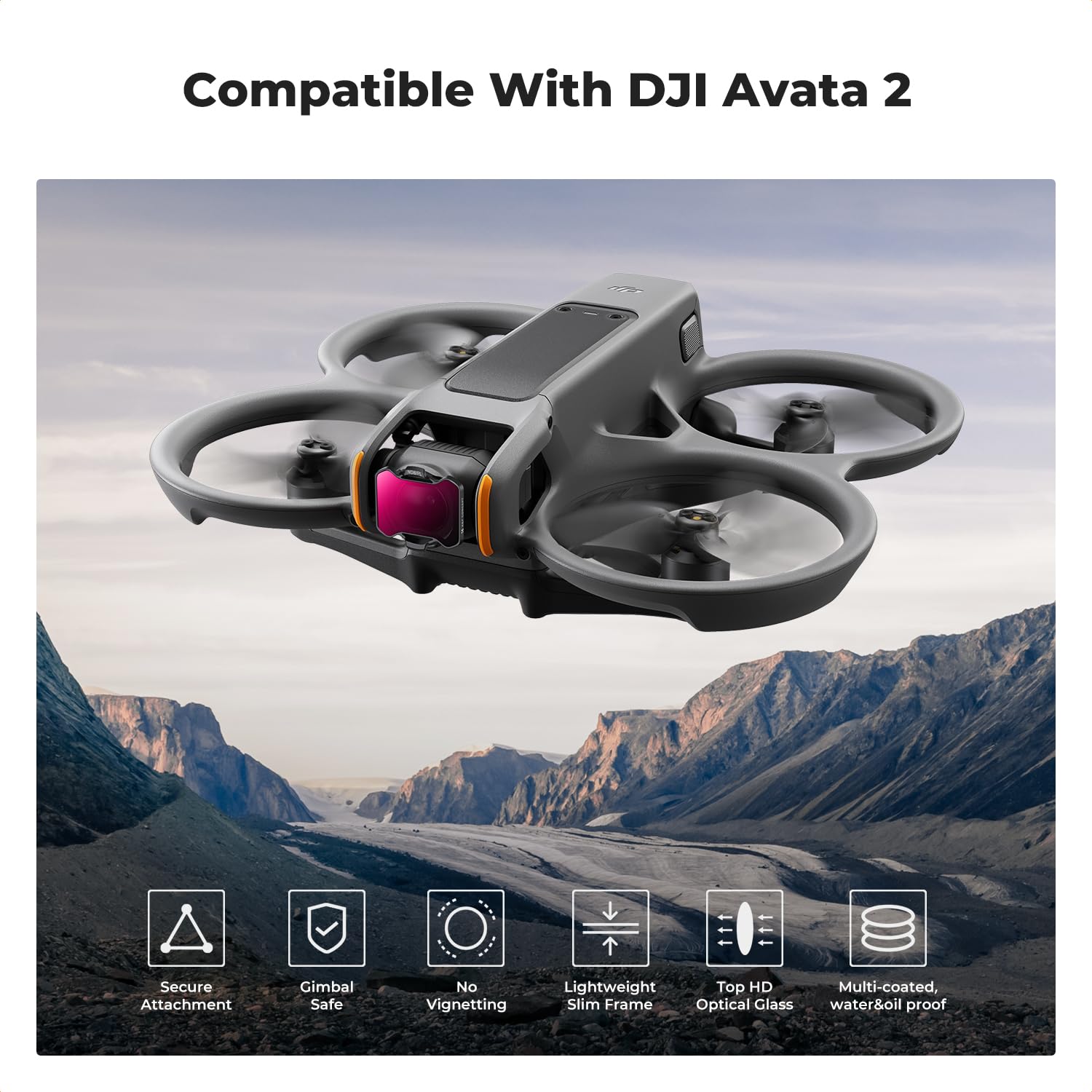 Foto 3 pulgar | Juego De Filtros Nd/pl K&f Concept Compatible Con Dji Avata 2 - Venta Internacional.