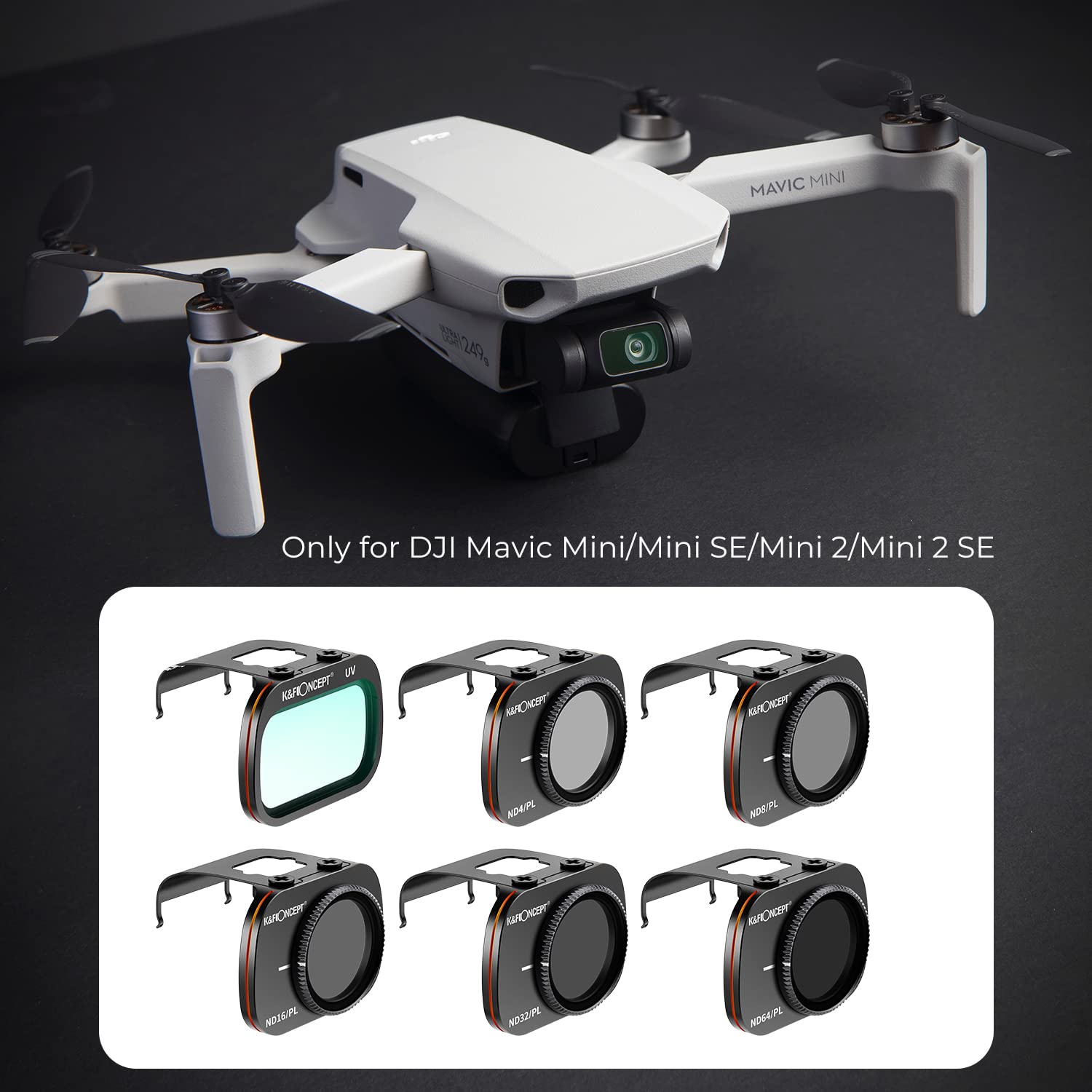 Foto 3 pulgar | Kit De Filtros K&f Concept Para Dji Mavic Mini/mini 2/mini Se/mini 2 Se/mini 4k - Venta Internacional.