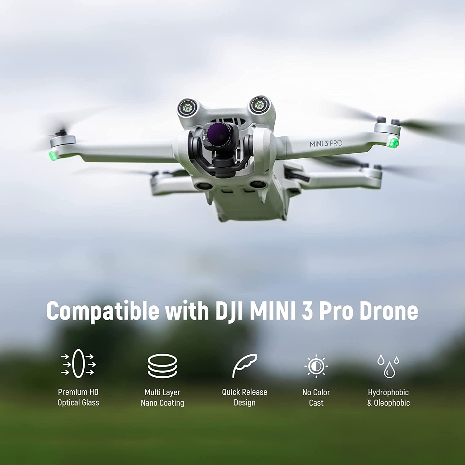 Foto 2 | Juego De Filtros Neewer 6 Nd/pl Compatible Con Dji Mini 3 Pro - Venta Internacional.